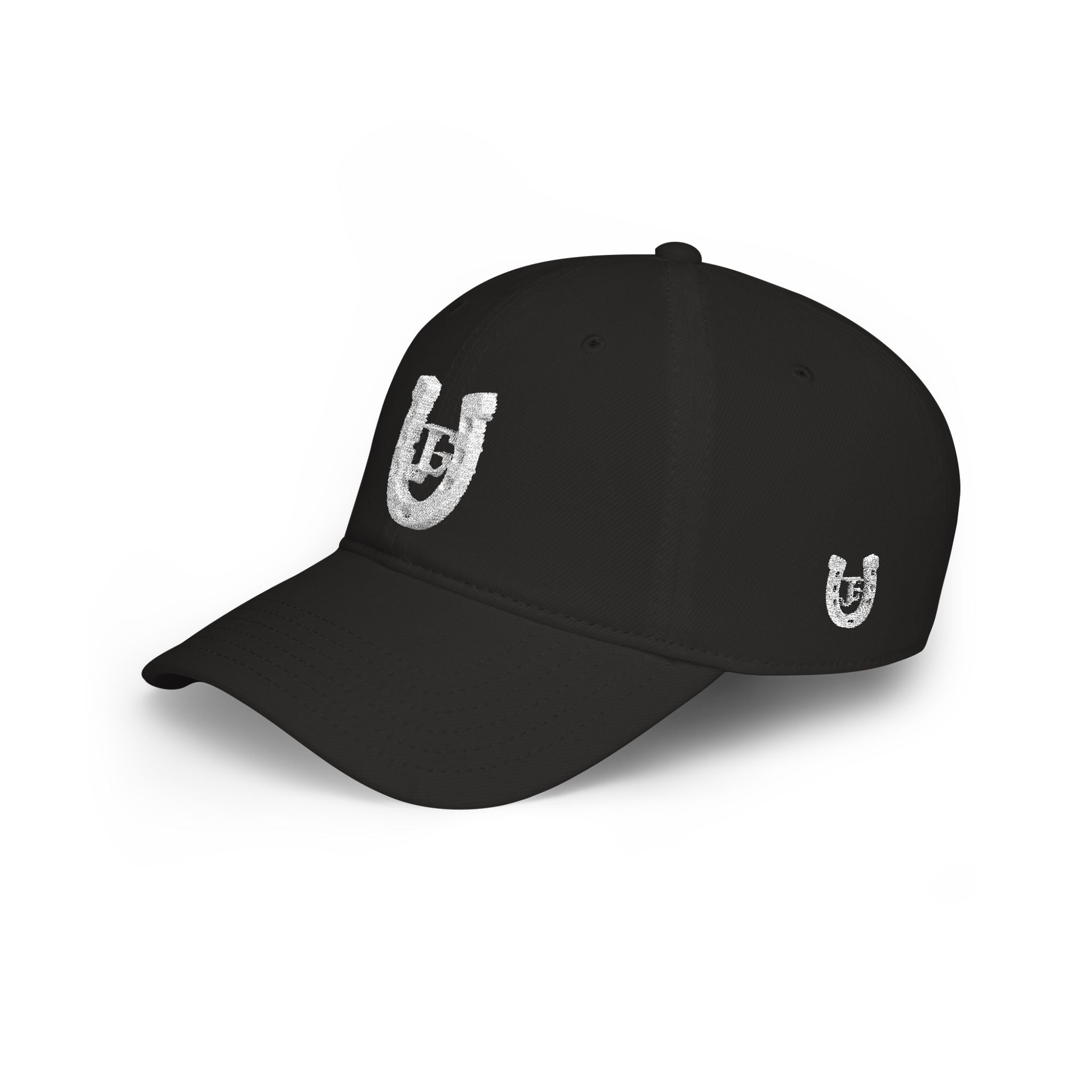 JG-Low Profile Baseball Cap — Lucky Horseshoe Embroidered Cap