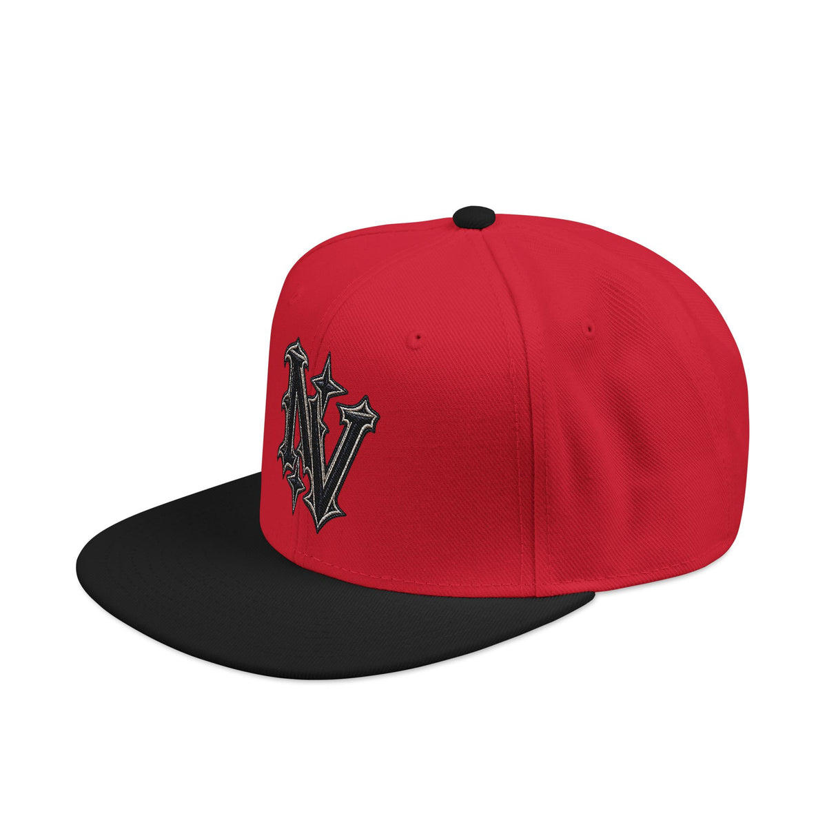 Hat-Embroidered V Diamond Snapback Hat — Streetwear Baseball Cap