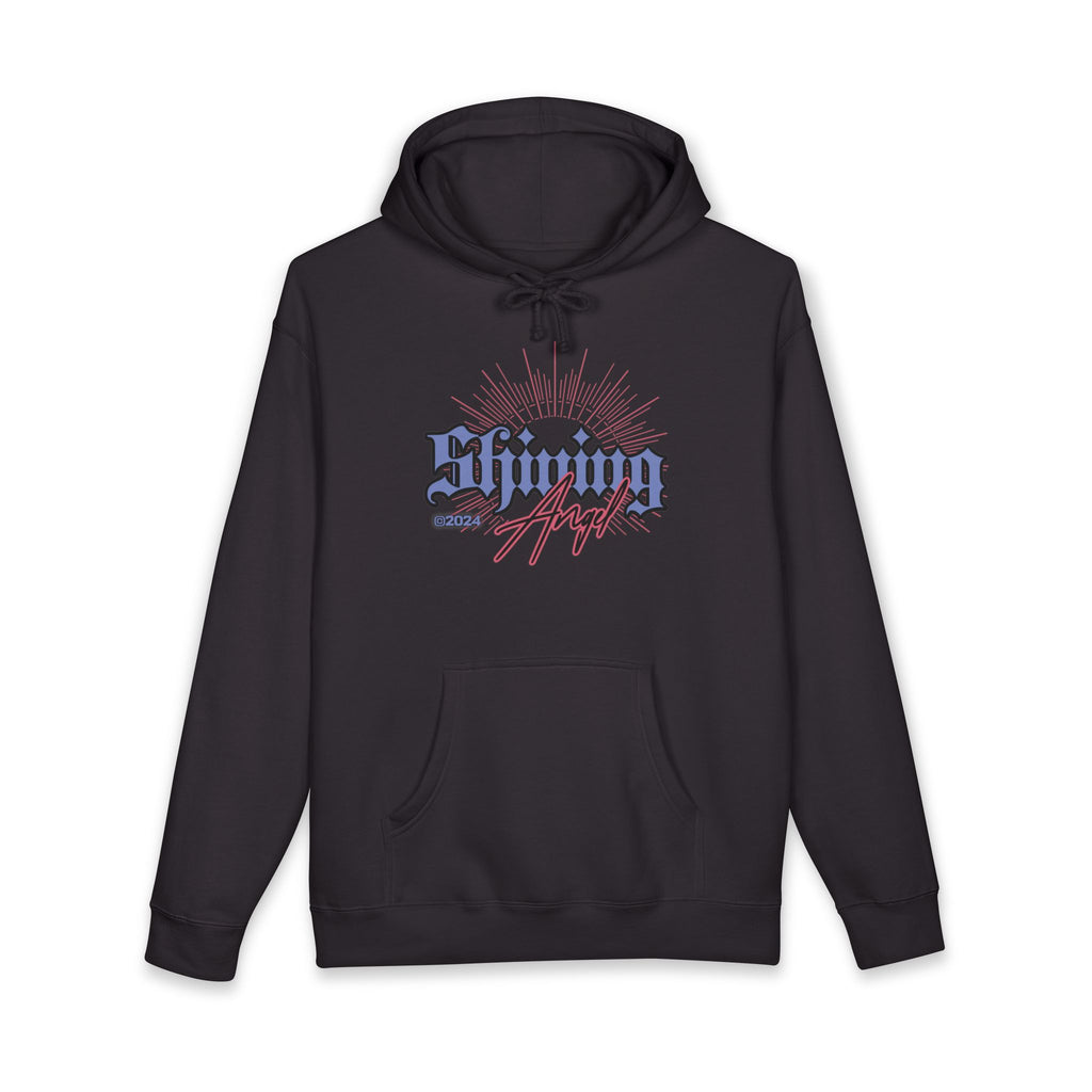 Hoodie-Shining Angel — Vintage Cherub Graphic Pullover