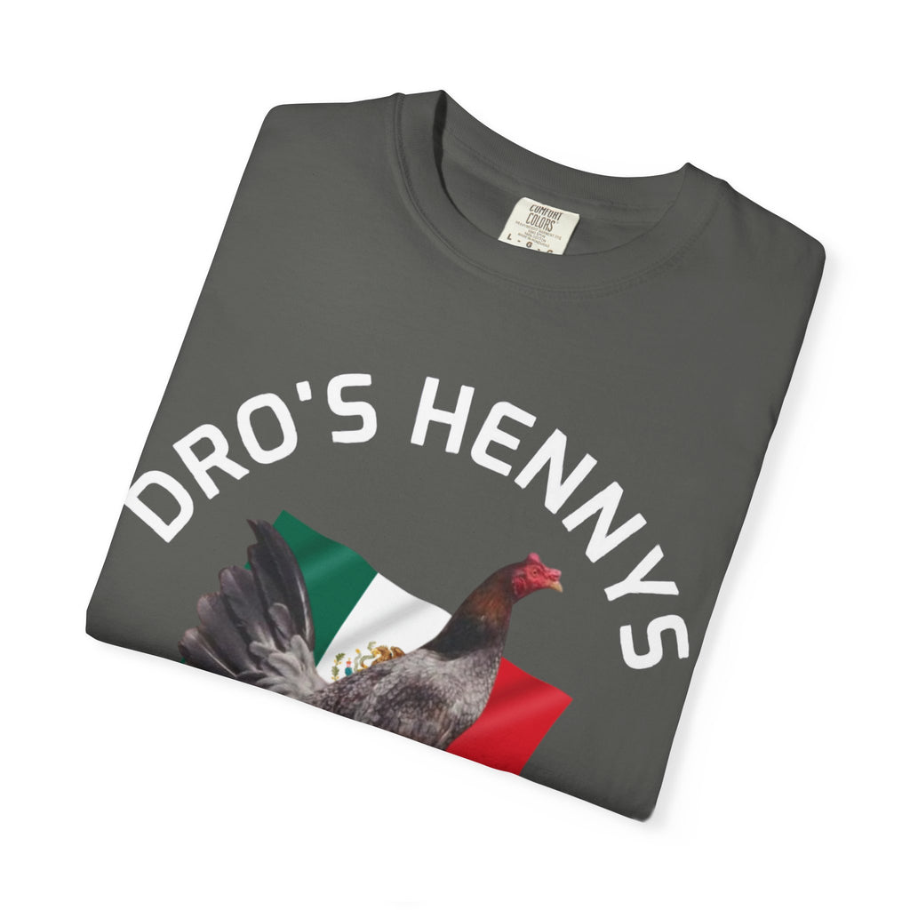 Henny- Gamefarm Rooster T-Shirt — "Dro's Henny's Gamefarm" Poultry Farm Tee