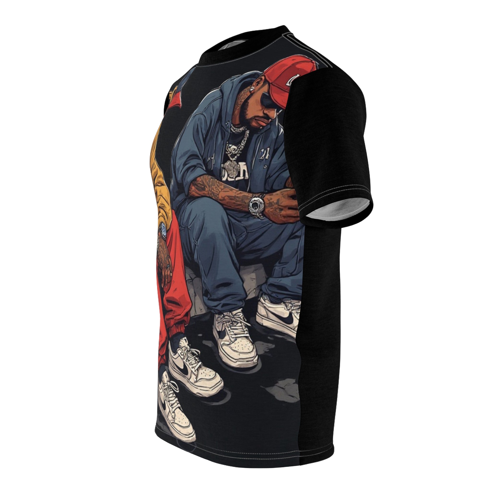 Mindset- Streetwear Graphic Tee — Twin Hip-Hop Artists Illustration