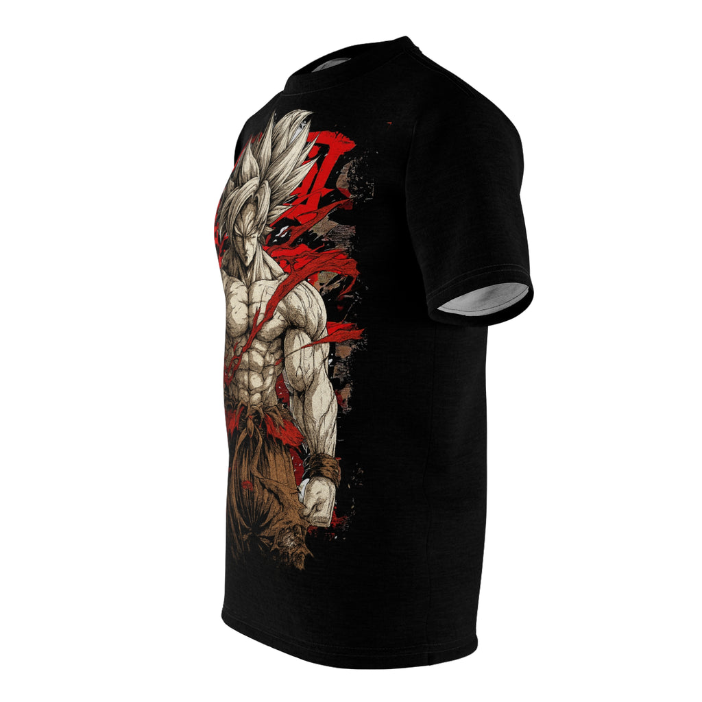 Dragon-Super Saiyan Warrior Graphic Tee — Goku Battle-Ready All-Over Print