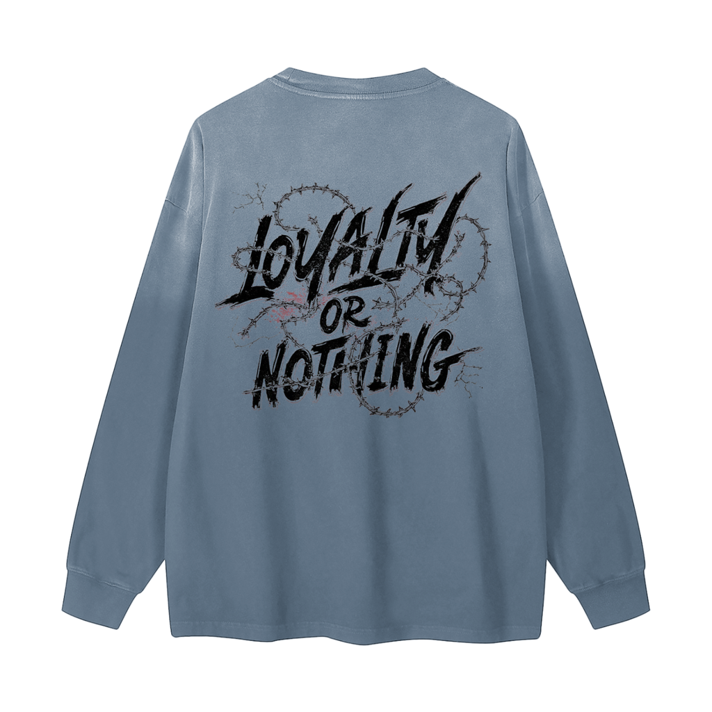 Gradient Washed Long Sleeve T-Shirt