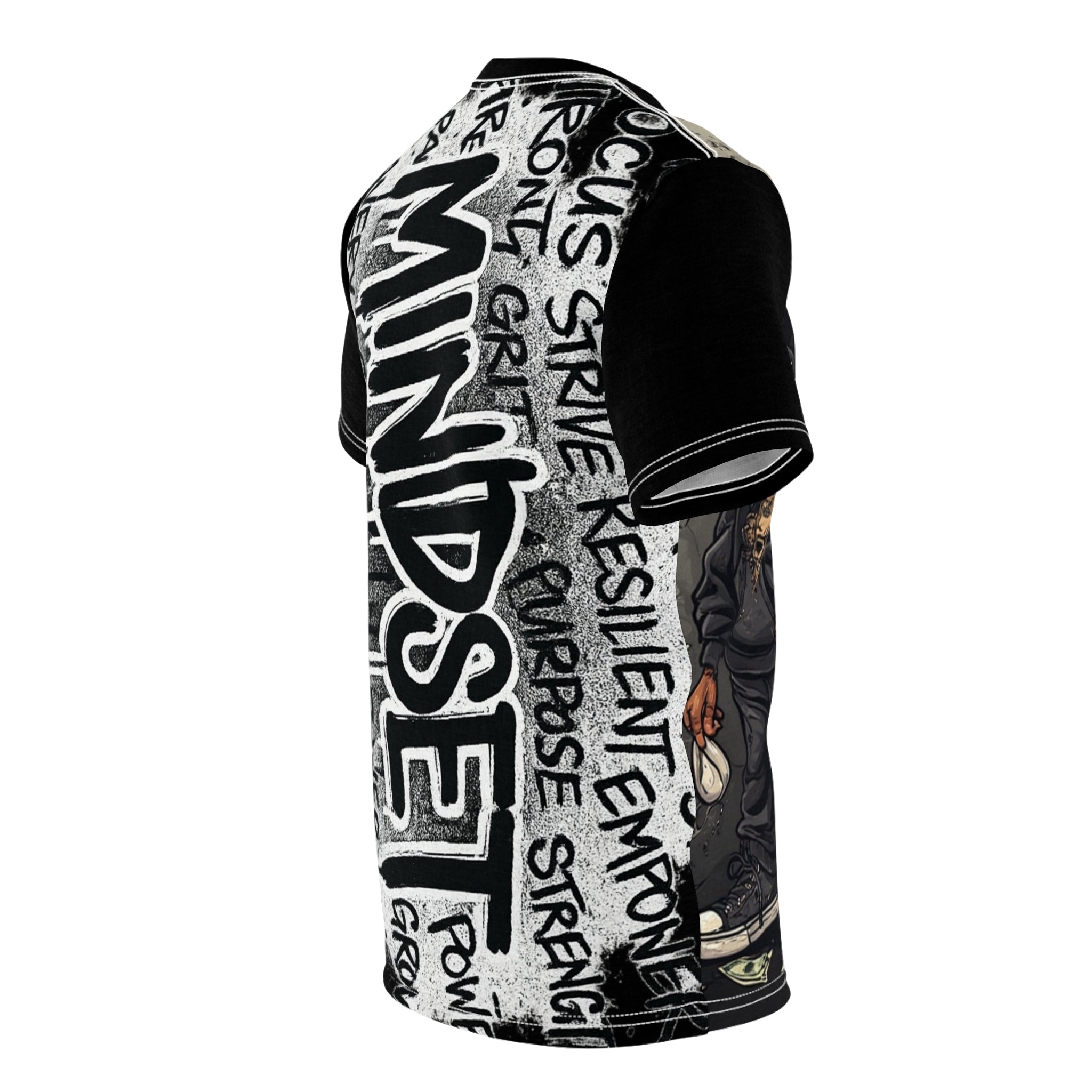 Mindset- Hip-Hop Duo Graphic Tee — Streetwear Cartoon Rappers All-Over Print