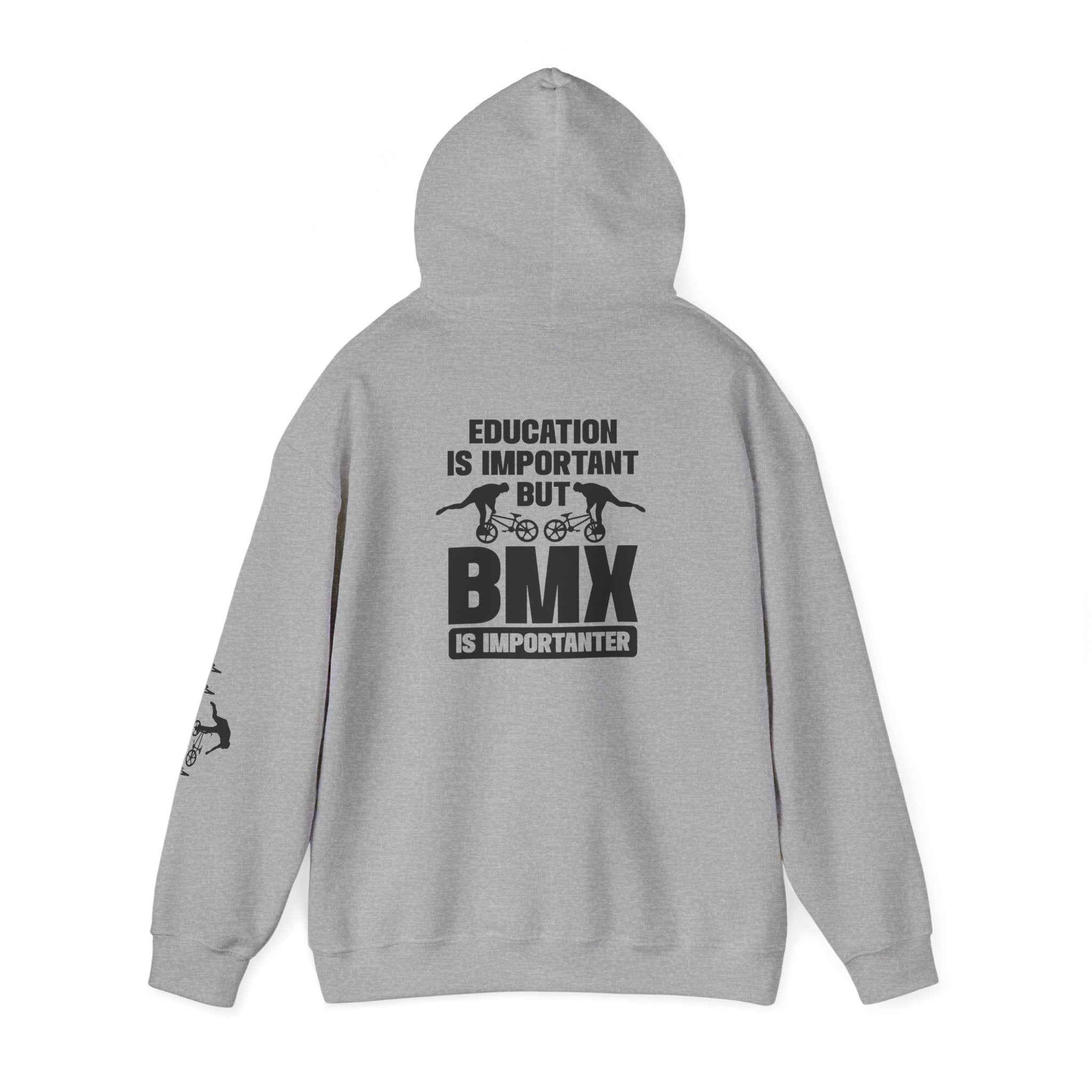 Rad-BMX Is Importanter Hoodie — Funny BMX Rider Sweatshirt