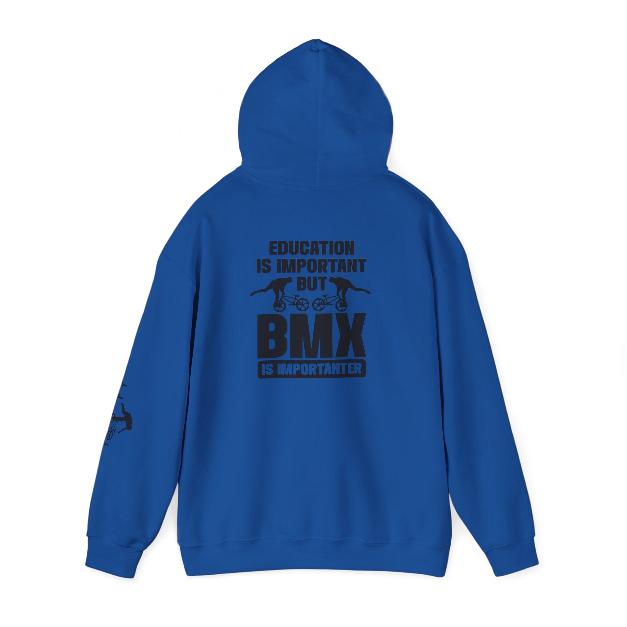 Rad-BMX Is Importanter Hoodie — Funny BMX Rider Sweatshirt