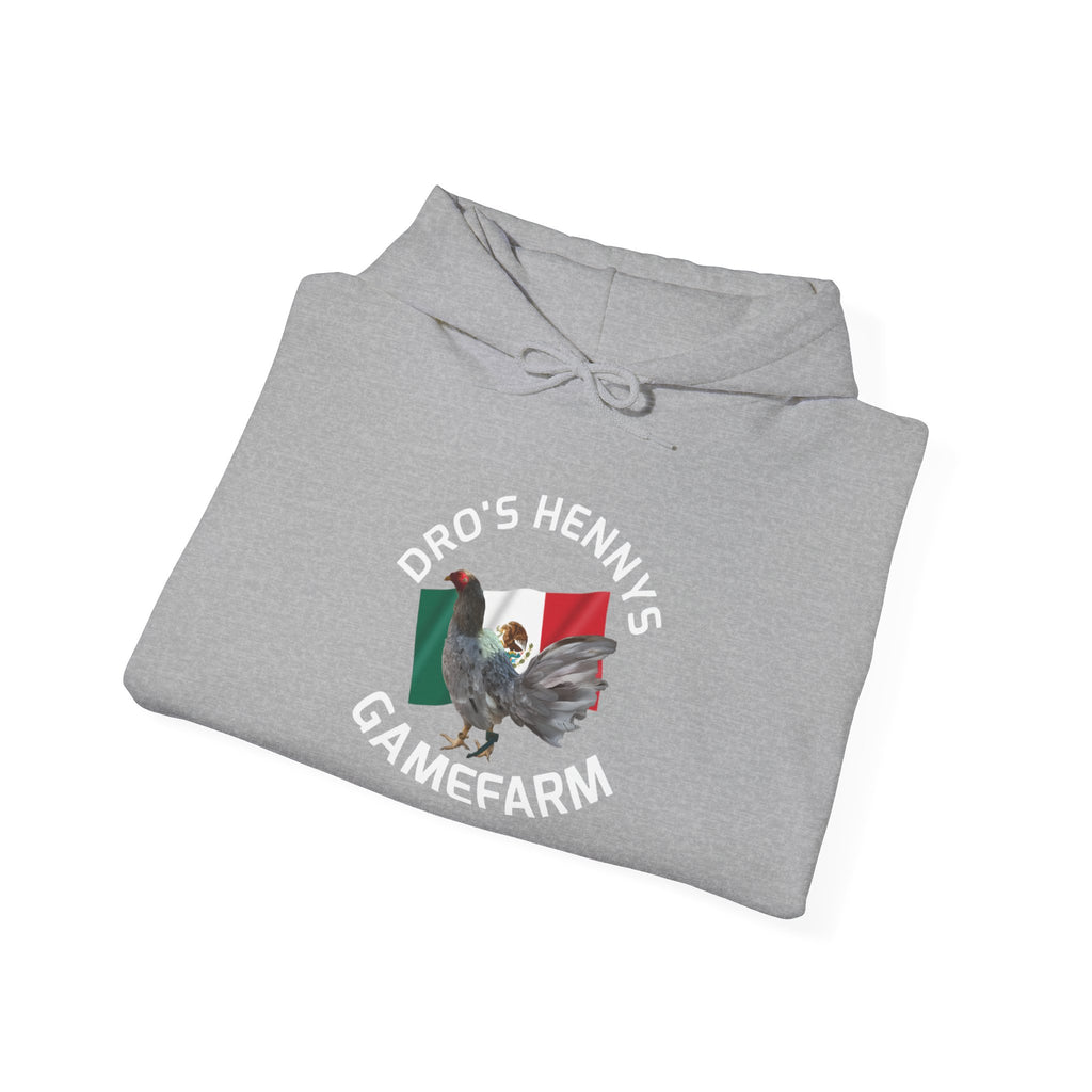 Henny-Gamefarm Hoodie — Dro's Kenny's Logo Sweatshirt (Mexican Flag)