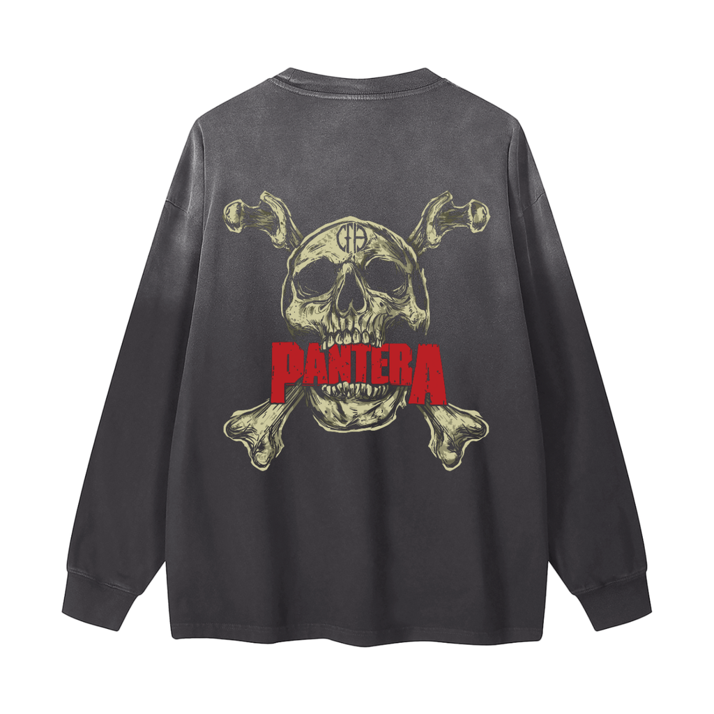 Gradient Washed Long Sleeve T-Shirt