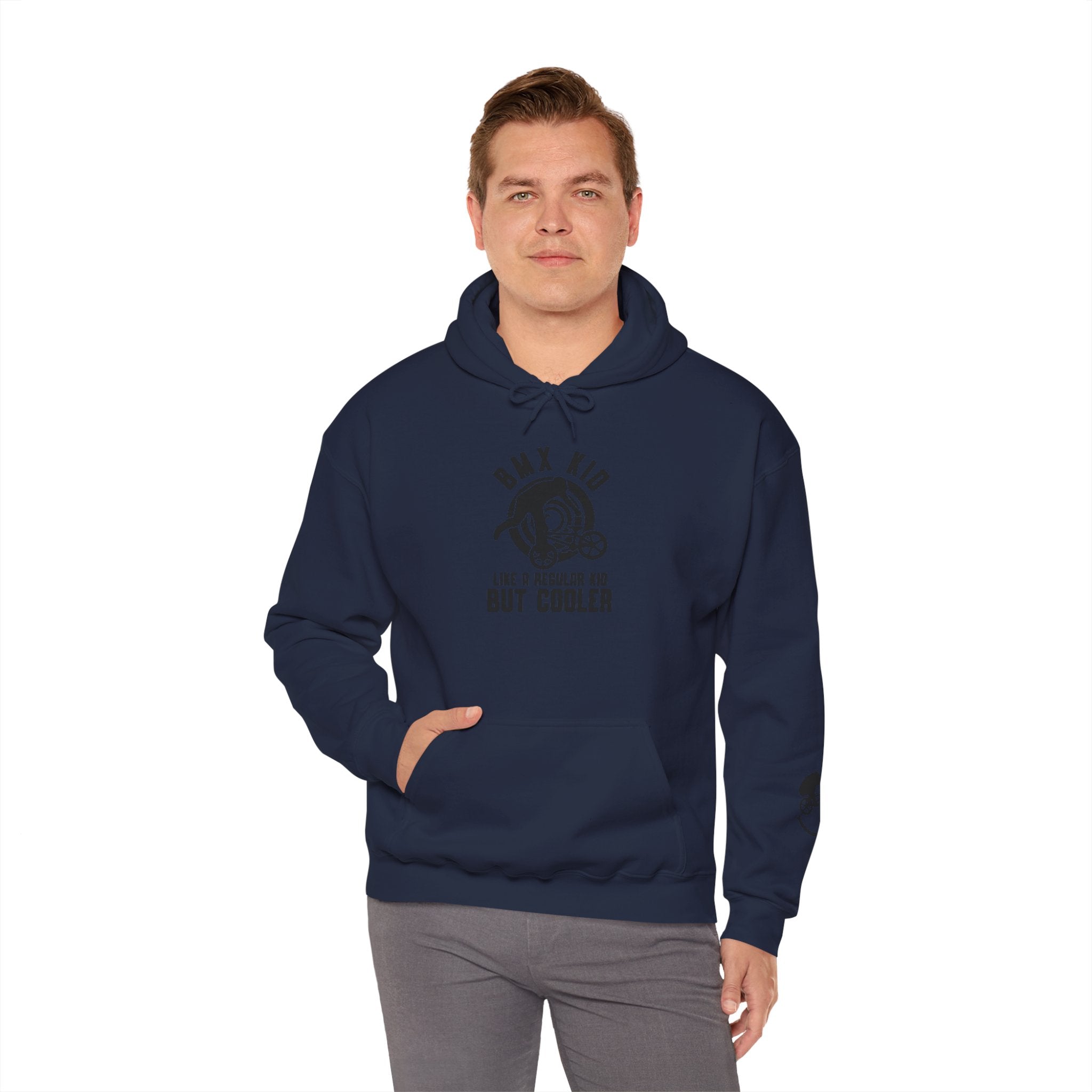 Rad-BMX Kid Hoodie — "Like a Regular Kid But Cooler" Youth BMX Pullover