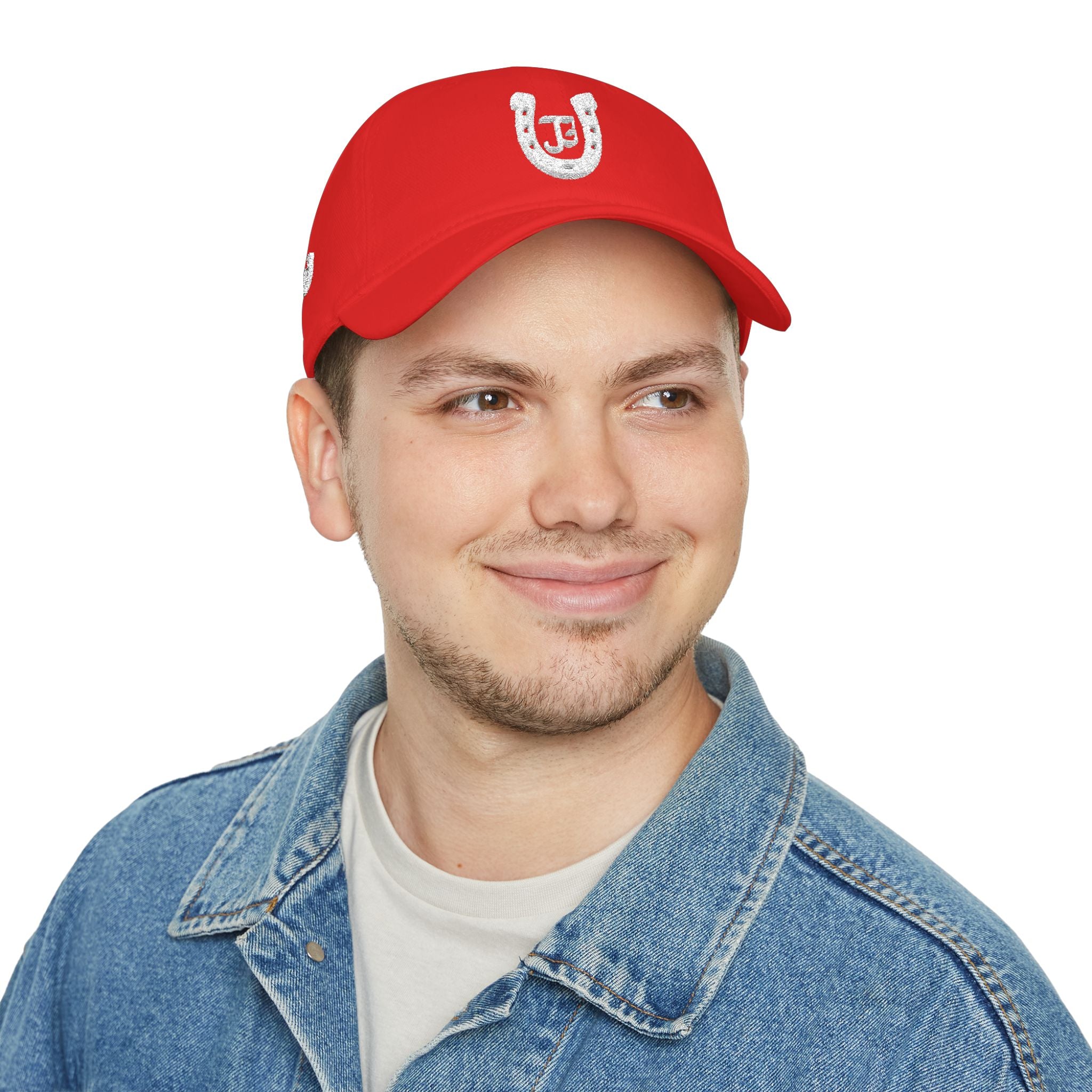 JG-Low Profile Baseball Cap — Lucky Horseshoe Embroidered Cap