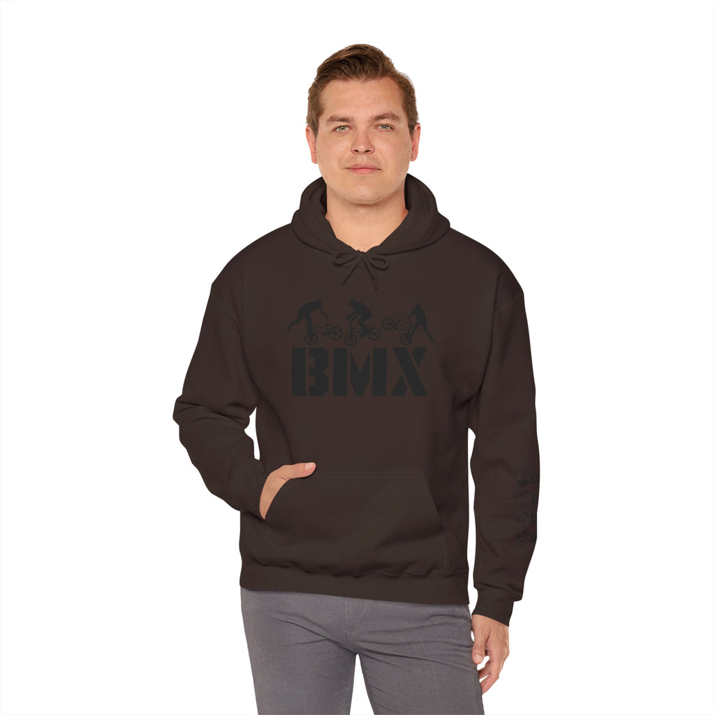Rad-BMX Rider Hoodie — BMX Stunt Silhouettes Pullover for Riders & Fans