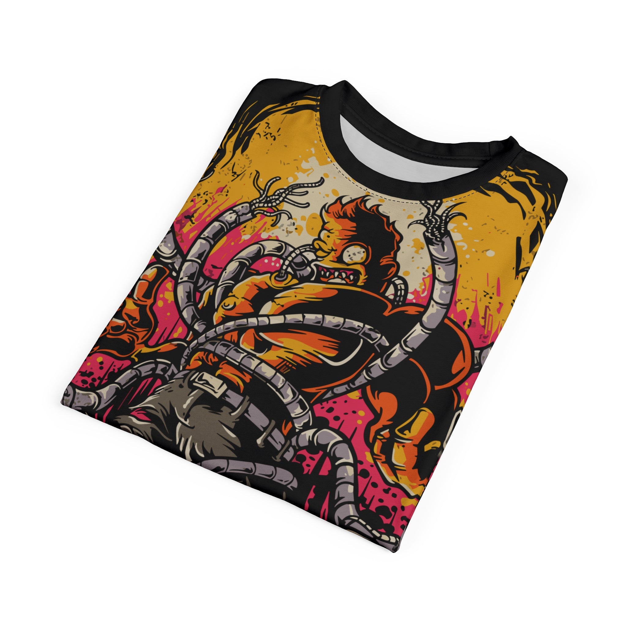 Metal- With a Prada Graphic Tee — Bold All-Over Print Band Shirt