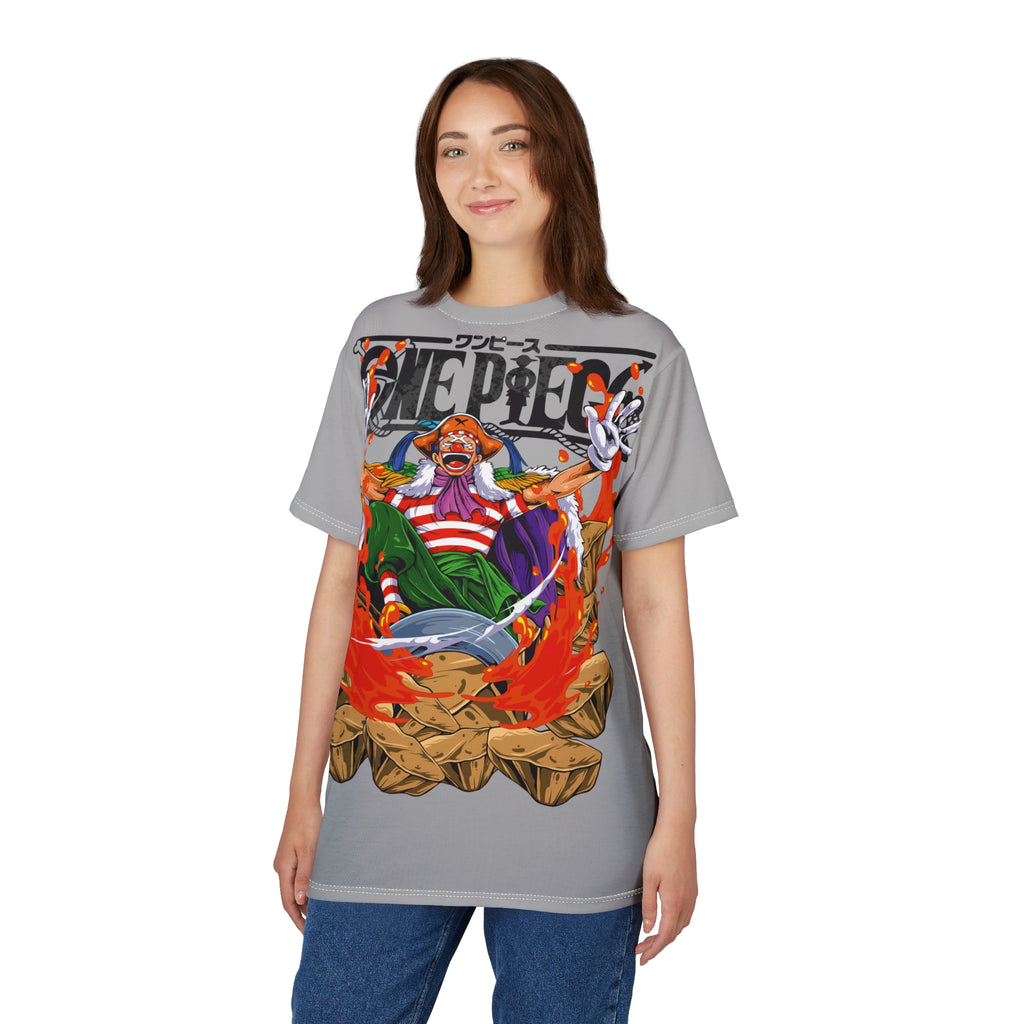 Anime- Buggy the Clown Graphic Tee — Anime Pirate Captain All-Over Print
