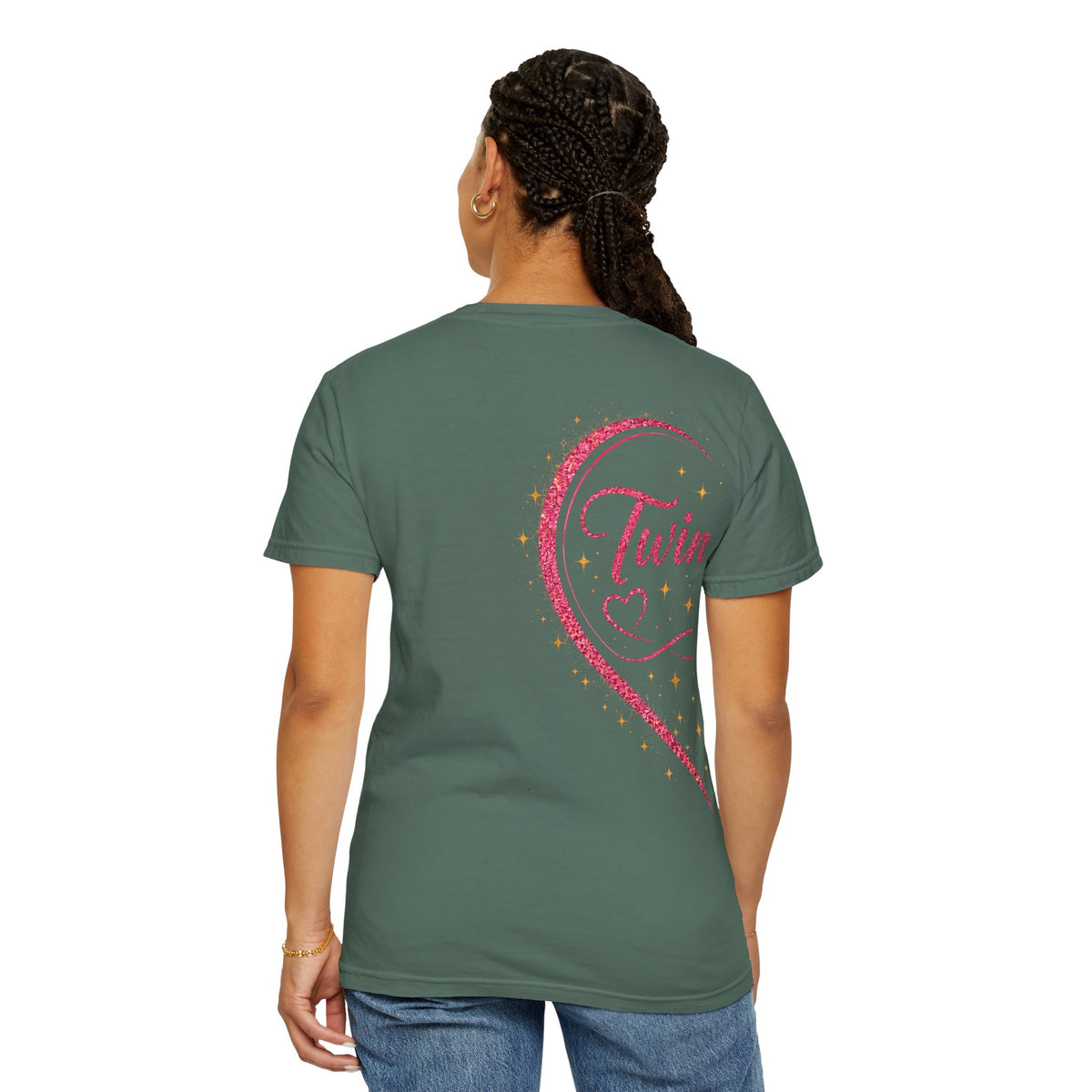 Tiff-Twin Sisters T-Shirt – “Two Hearts One Unbreakable Bond” Graphic Tee