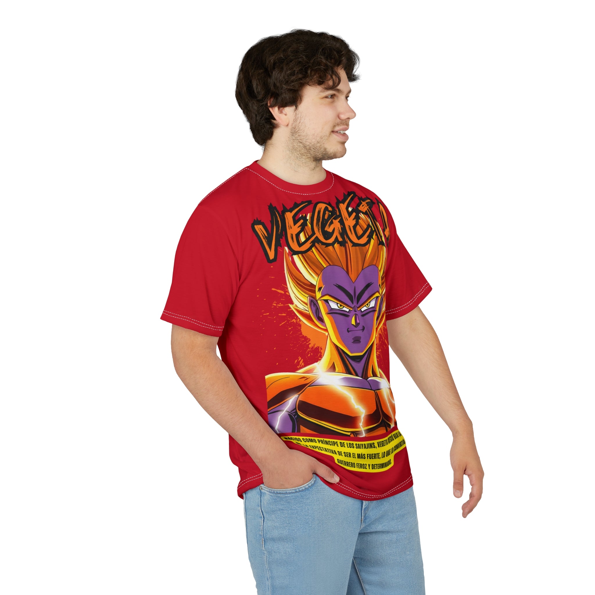 Dragon-Vegeta Anime Graphic Tee — Super Saiyan Full-Print Dragon Ball Shirt