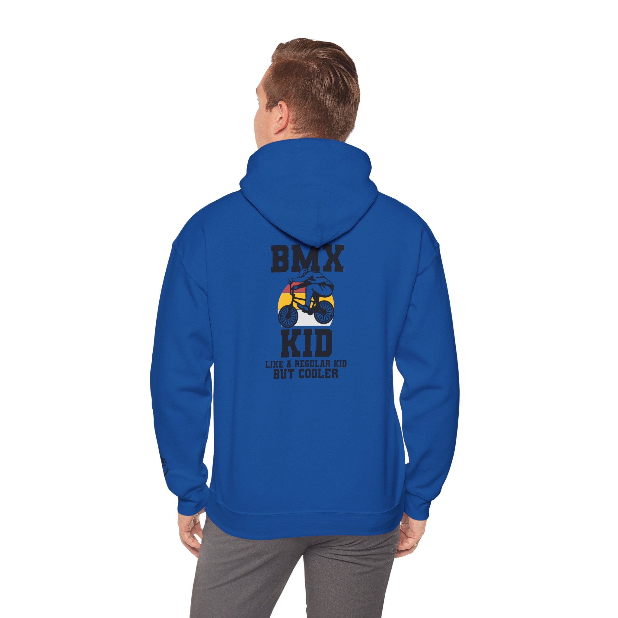 Rad-BMX Kid Hoodie — "Like a Regular Kid But Cooler" Youth BMX Pullover