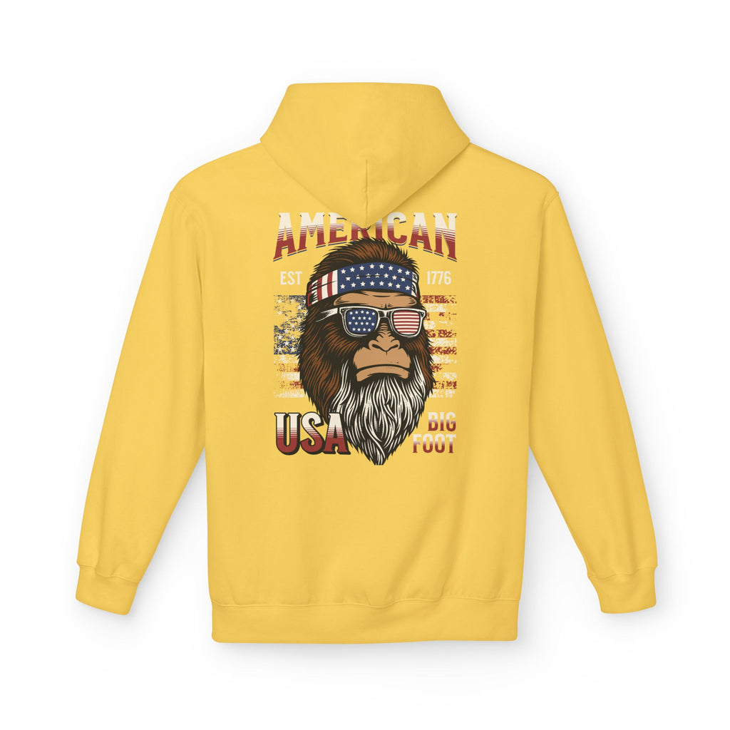 Ant-Hoodie - "God Bless America" Patriotic Ape Graphic USA Hoodie