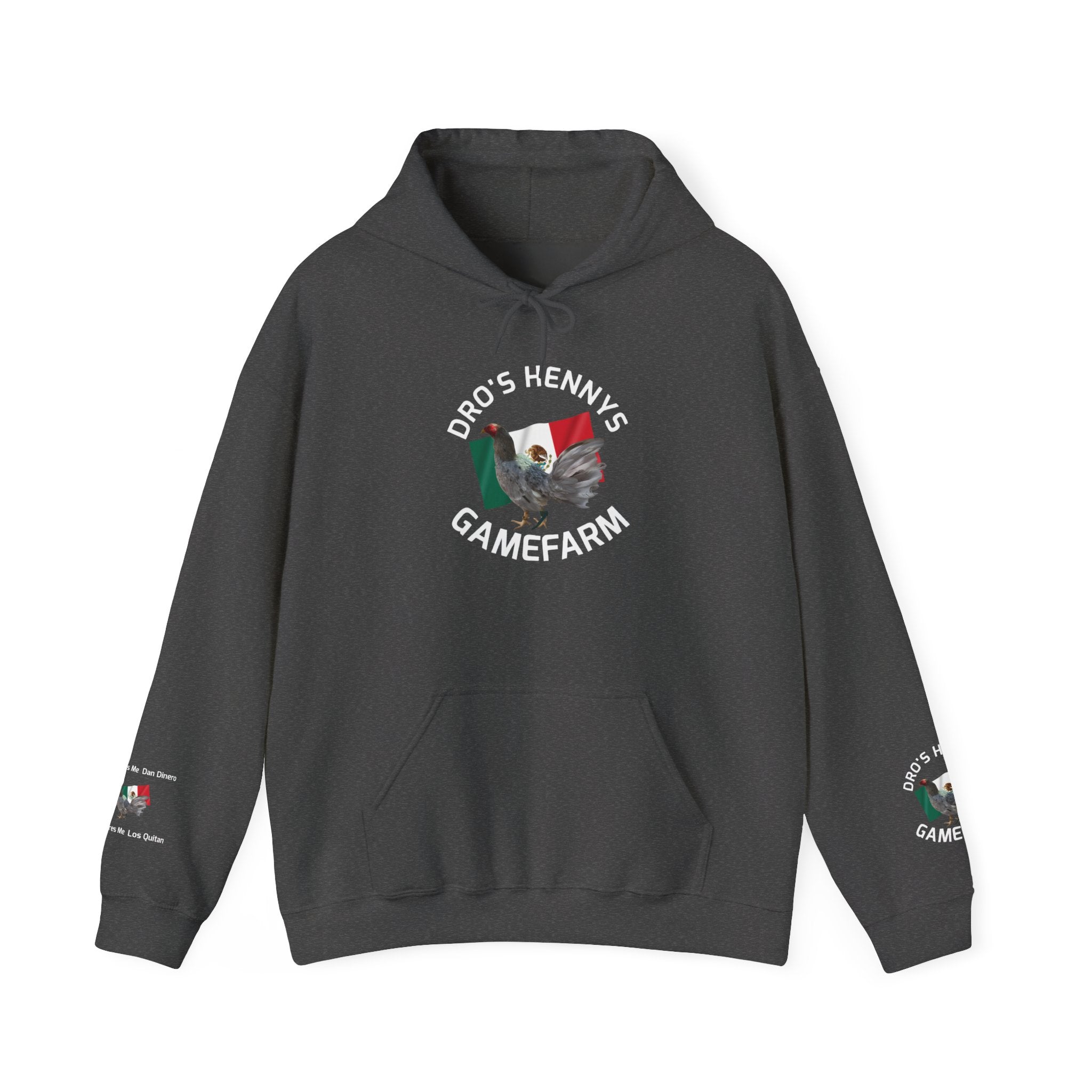 Henny-Gamefarm Hoodie — Dro's Kenny's Logo Sweatshirt (Mexican Flag)