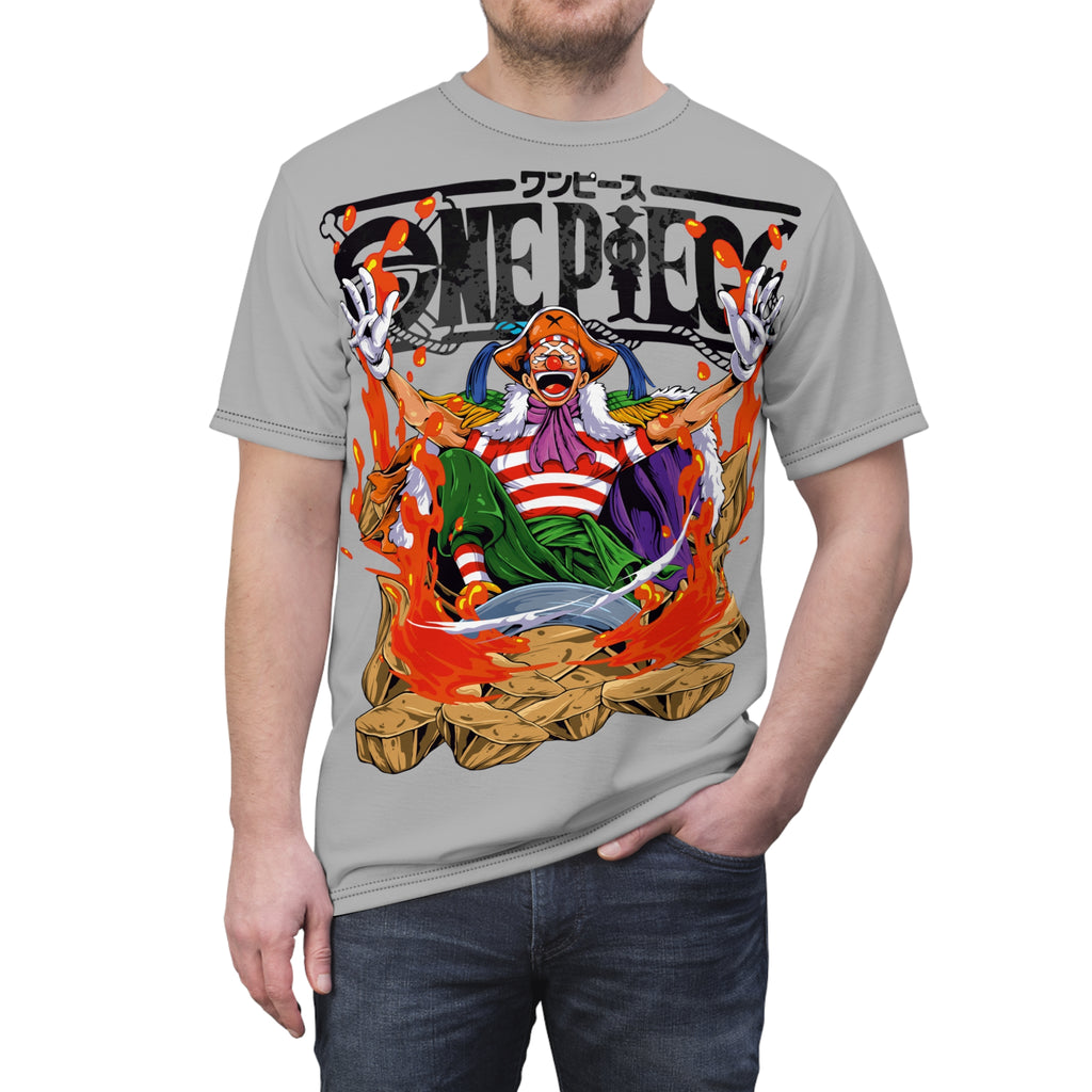 Anime- Buggy the Clown Graphic Tee — Anime Pirate Captain All-Over Print