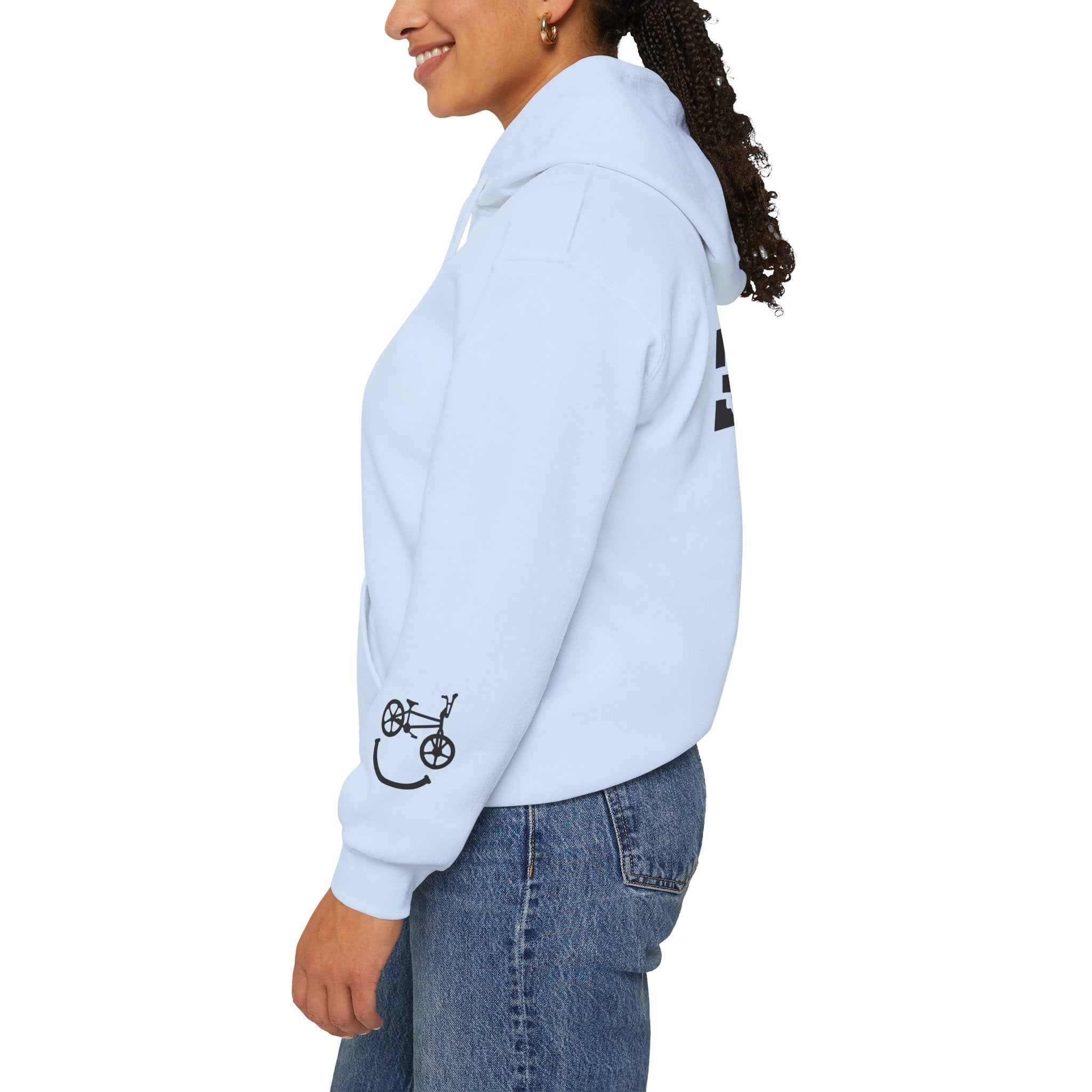 Rad-Biker American Flag Hoodie — 'Is My Bike Okay?' Graphic Hooded Sweatshirt