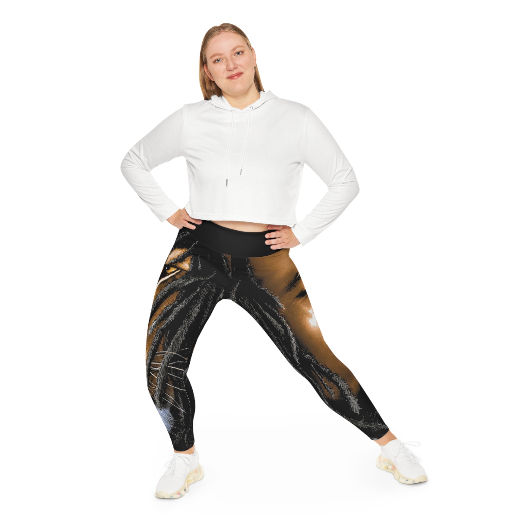 Leggings — Bold Lion & Dreadlocks Portrait All-Over Print