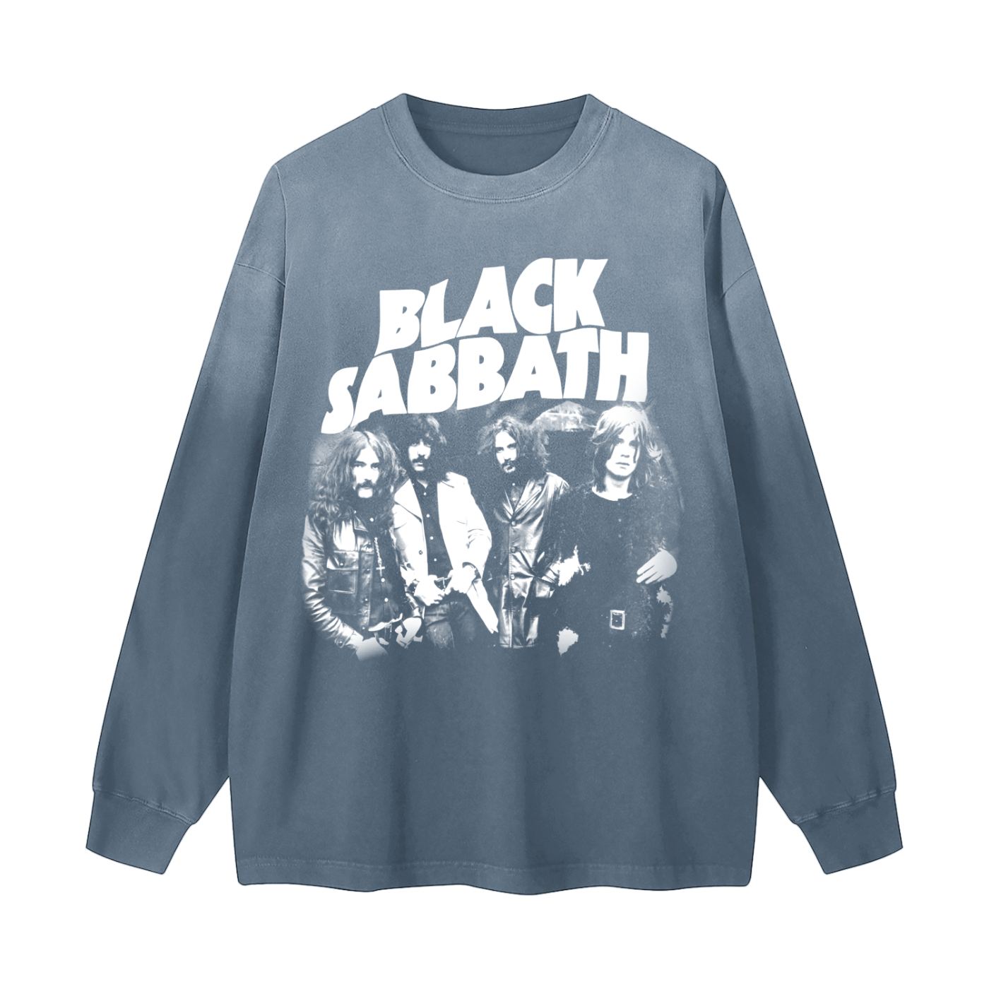 Gradient Washed Long Sleeve T-Shirt