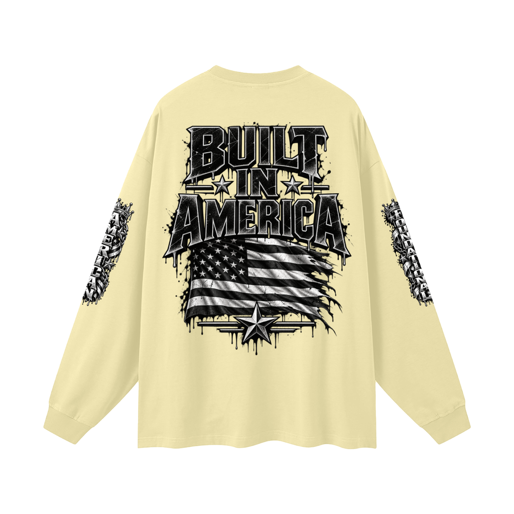 FBA-Oversized Unisex Long Sleeve T-Shirt