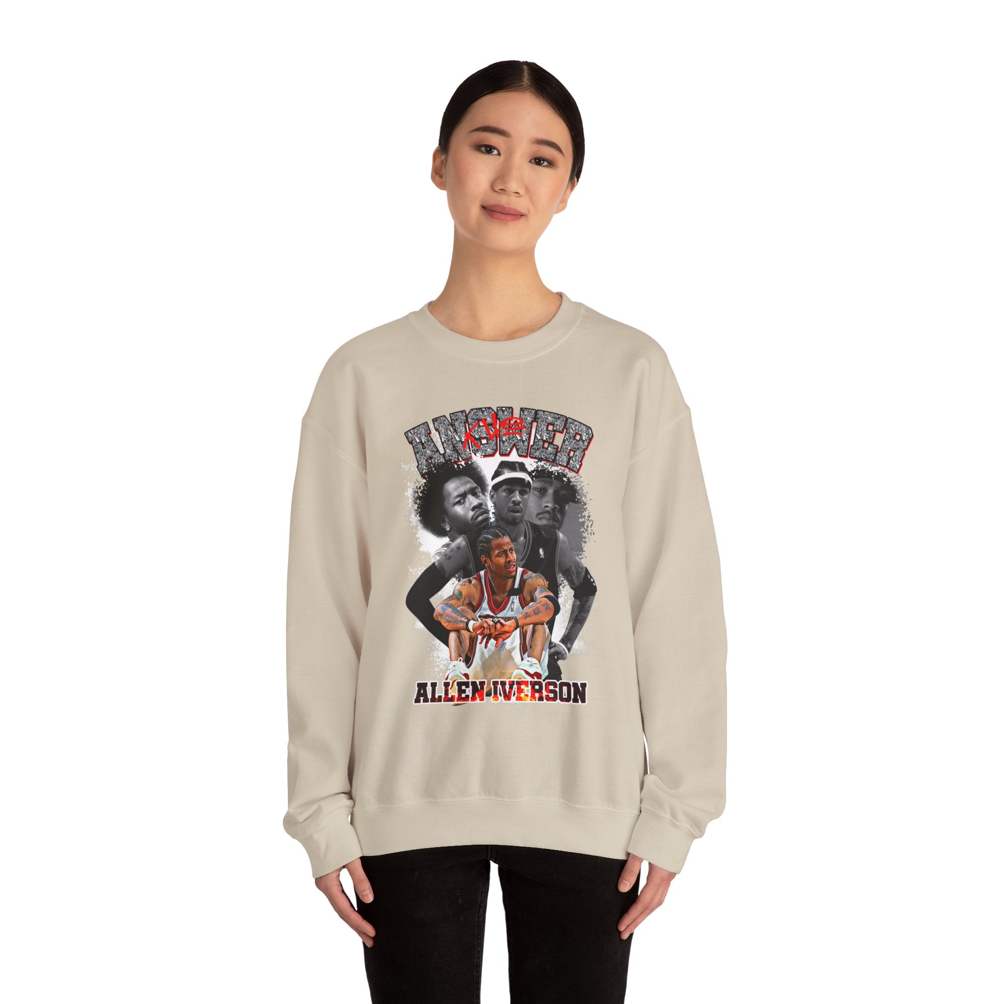 Retro-Allen Iverson Retro Crewneck Sweatshirt