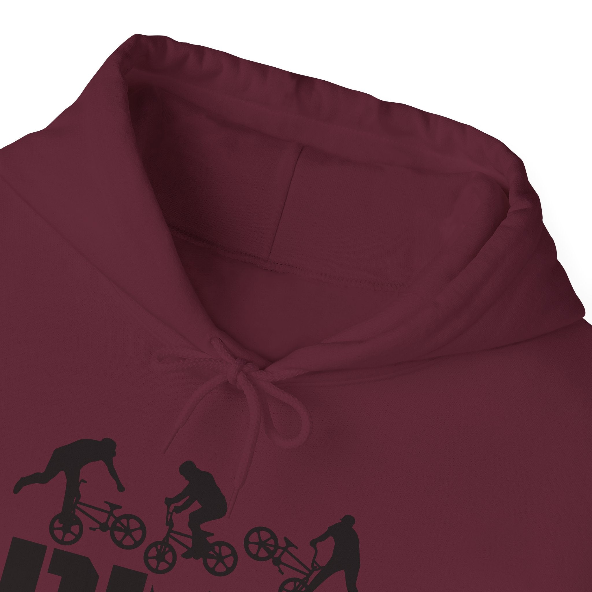 Rad-BMX Rider Hoodie — BMX Stunt Silhouettes Pullover for Riders & Fans