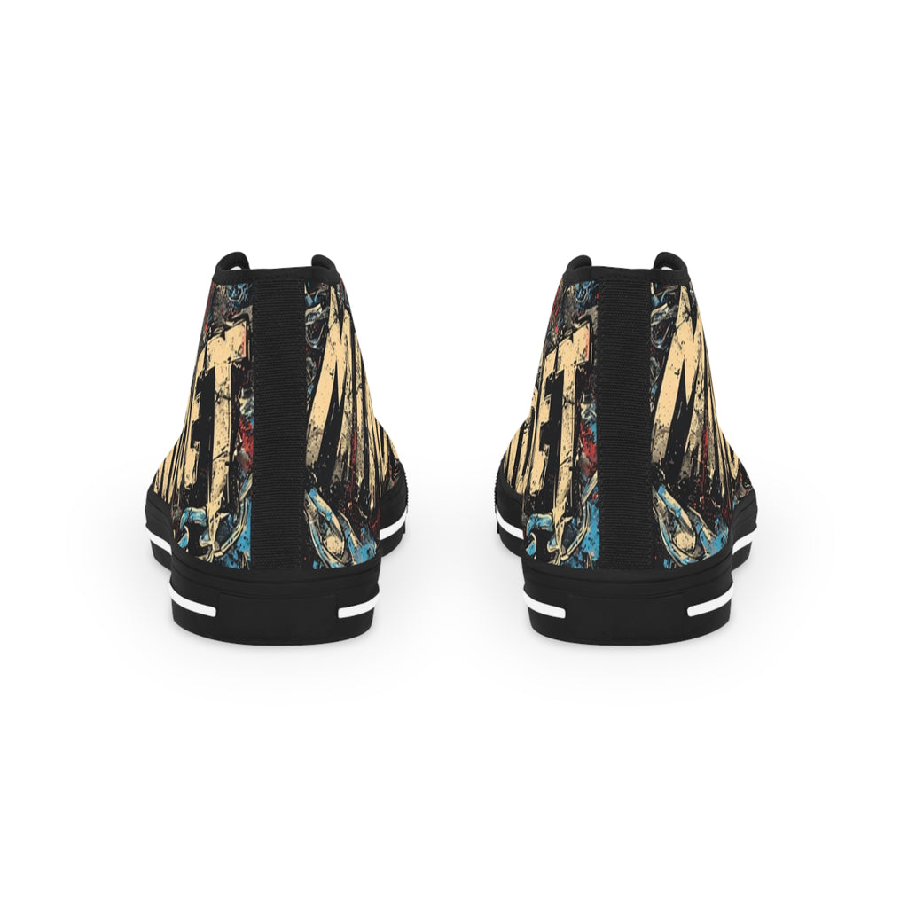 Shoes-Mindset-Grunge 'Windsurf' High Top Sneakers — Men's Retro Streetwear Canvas Shoes