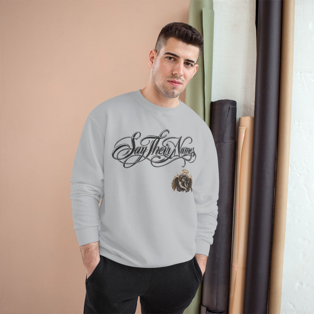 FBA-Say Their Names Sweatshirt — Memorial Angel Champion Sweatshirt