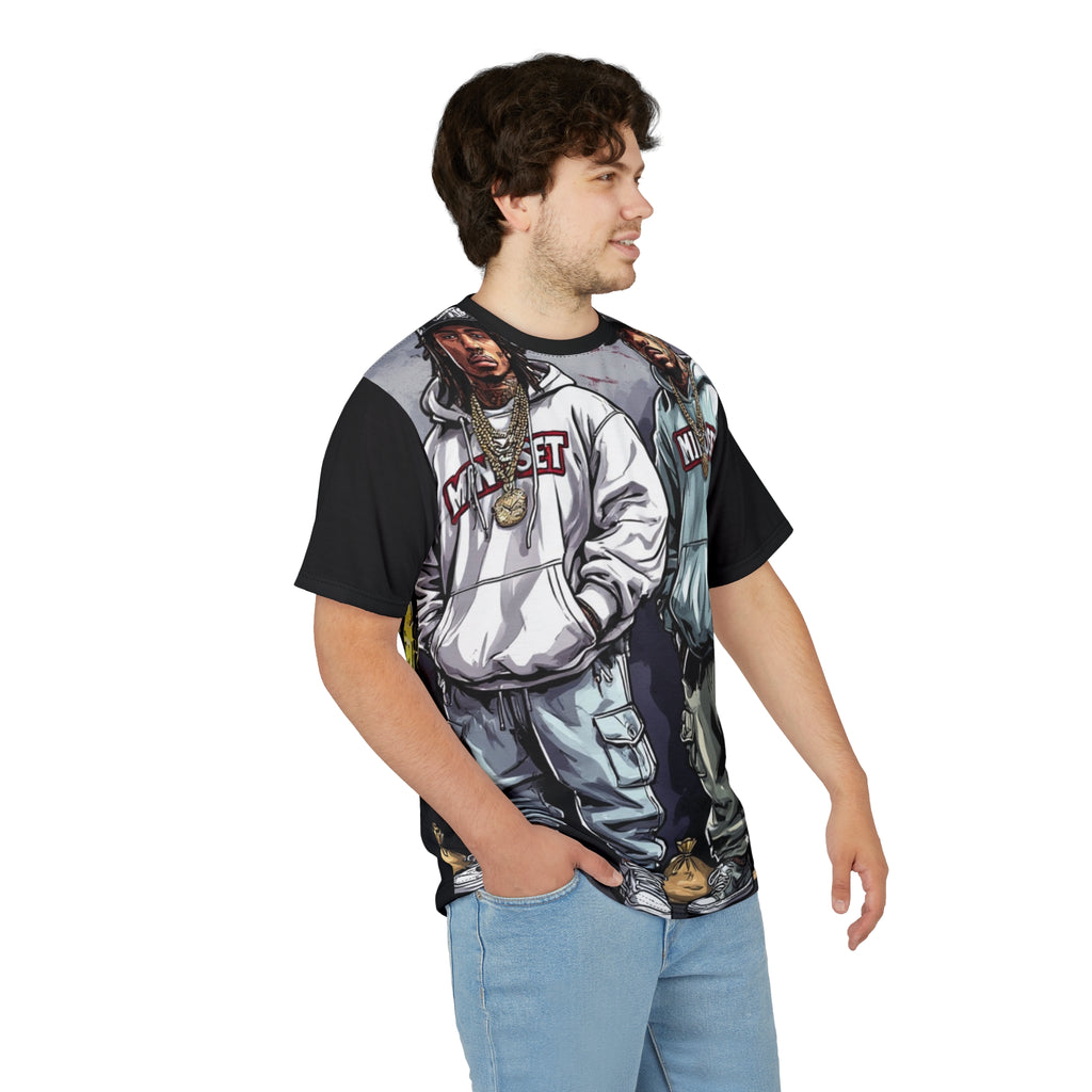 Mindset-Hip Hop Duo Graphic Tee — 'Mindset' Streetwear AOP Shirt