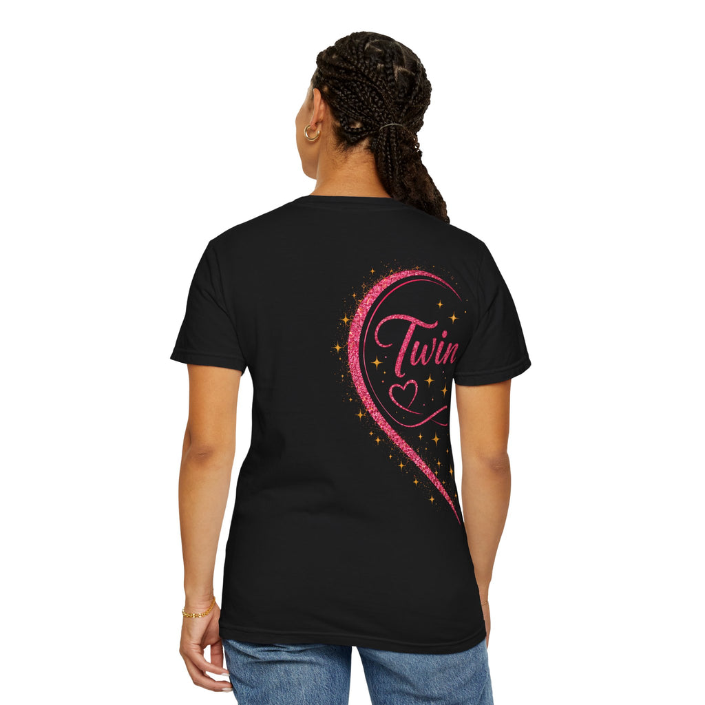 Tiff-Twin Sisters T-Shirt – “Two Hearts One Unbreakable Bond” Graphic Tee