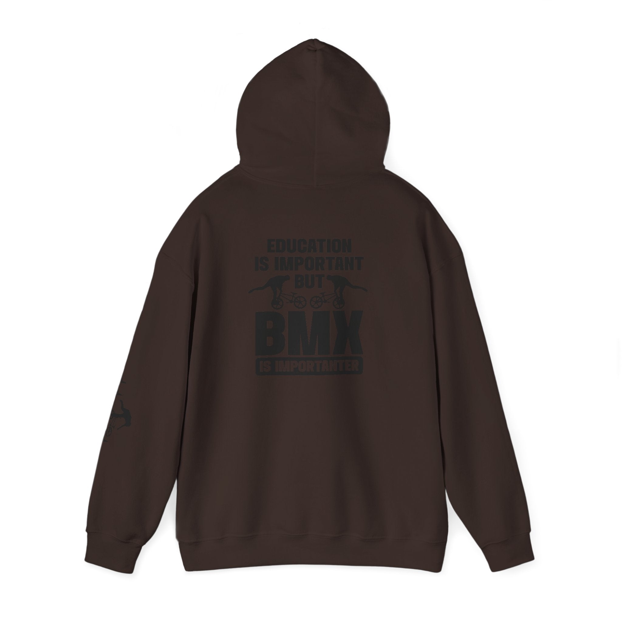 Rad-BMX Is Importanter Hoodie — Funny BMX Rider Sweatshirt