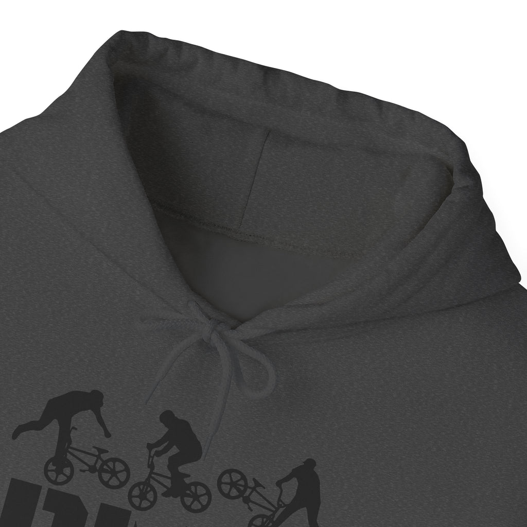 Rad-BMX Rider Hoodie — BMX Stunt Silhouettes Pullover for Riders & Fans