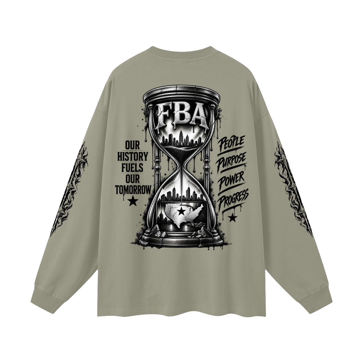 FBA-Oversized Unisex Long Sleeve T-Shirt