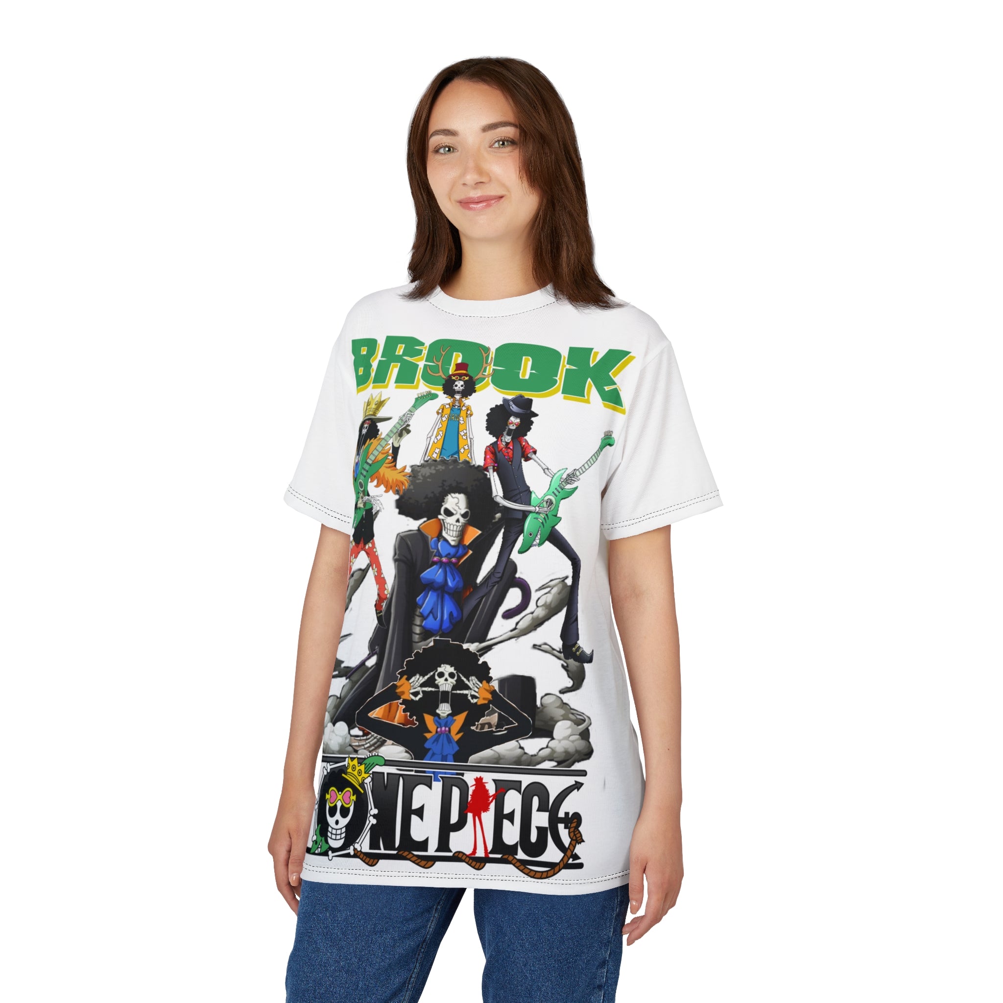 Anime-Brook One Piece Graphic Tee – Anime Band Skull Crew T-Shirt