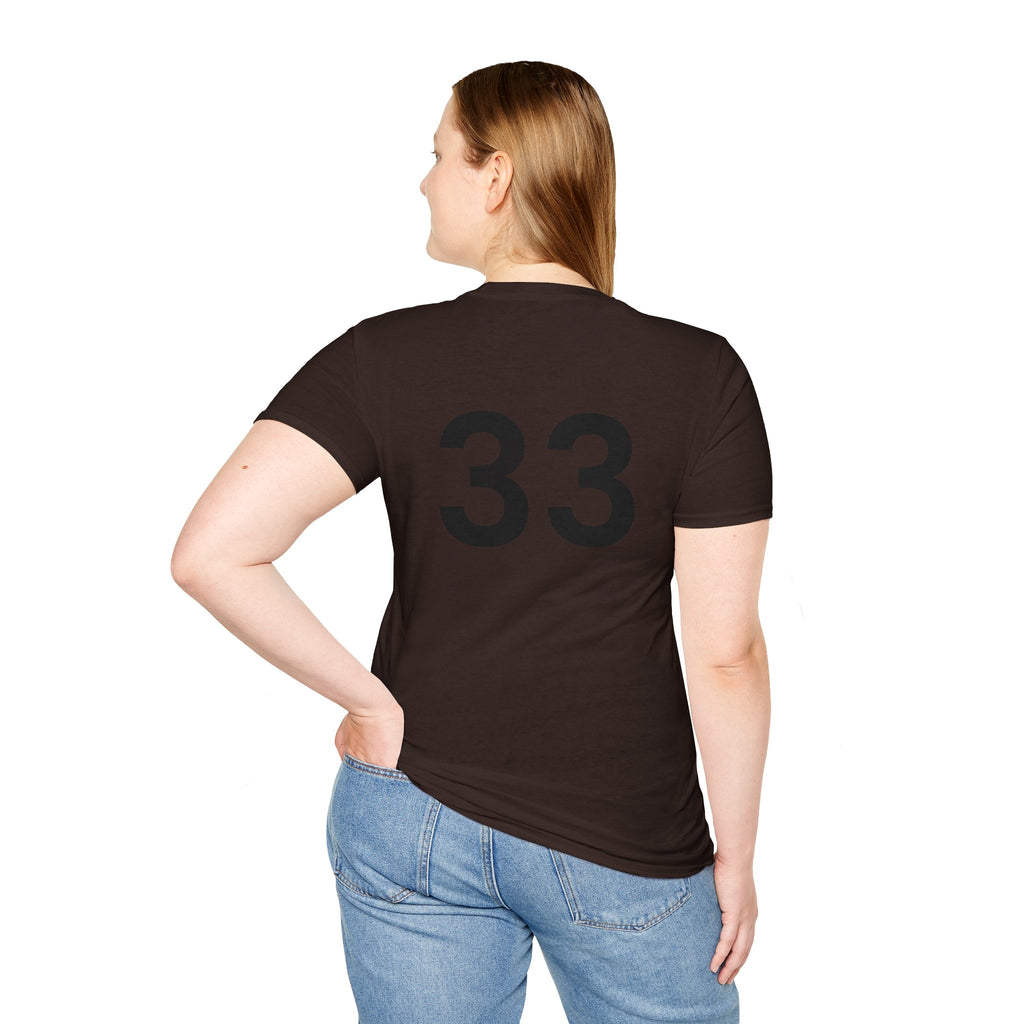Rad- Life T-Shirt — Motocross Rider Tee with Back Number 33