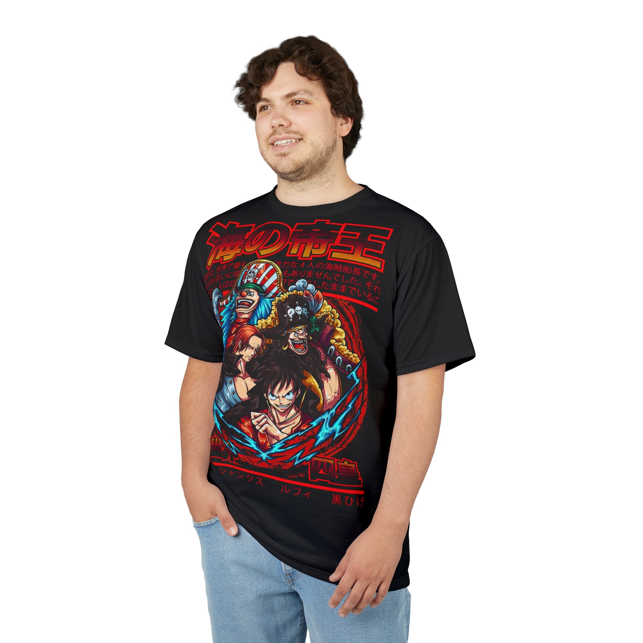 Anime- Pirate Crew Graphic Tee — Manga Style T-Shirt