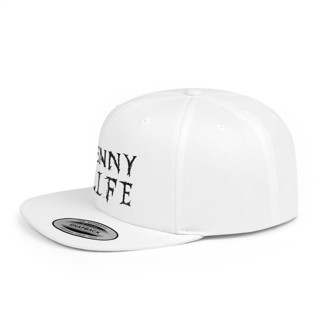 Henny-Snapback Hat — "Henny Life" Embroidered Flat Bill Cap