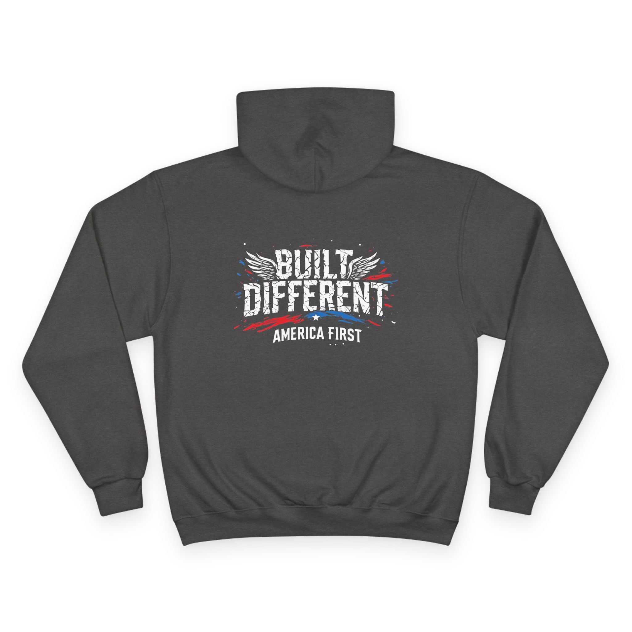 Ant-America Hoodie - "Love It or Leave It" / "Built Different - America First" Patriotic Pullover