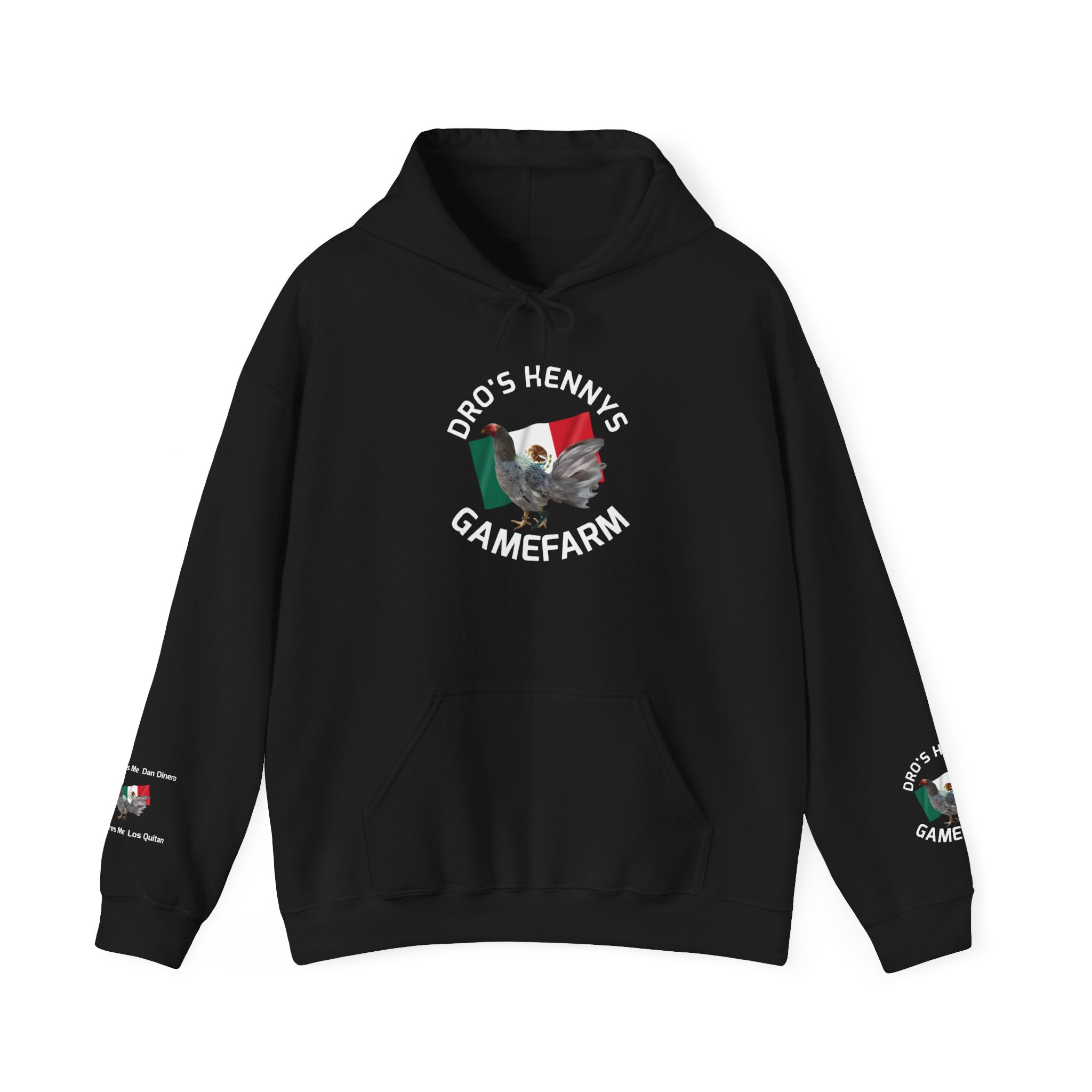 Henny-Gamefarm Hoodie — Dro's Kenny's Logo Sweatshirt (Mexican Flag)