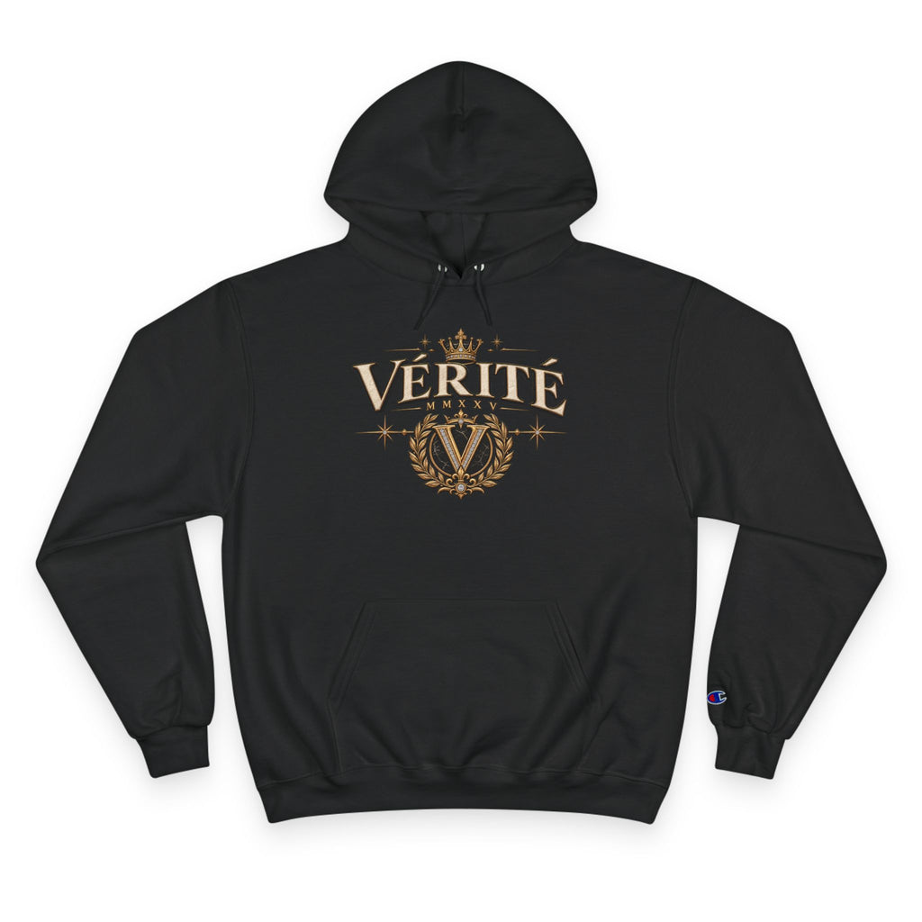 Verité -Champion Hoodie — "Built on Truth & Purpose" White Pullover