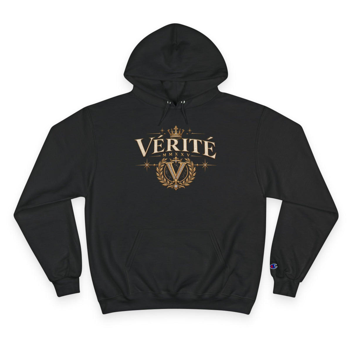 Verité -Champion Hoodie — "Built on Truth & Purpose" White Pullover