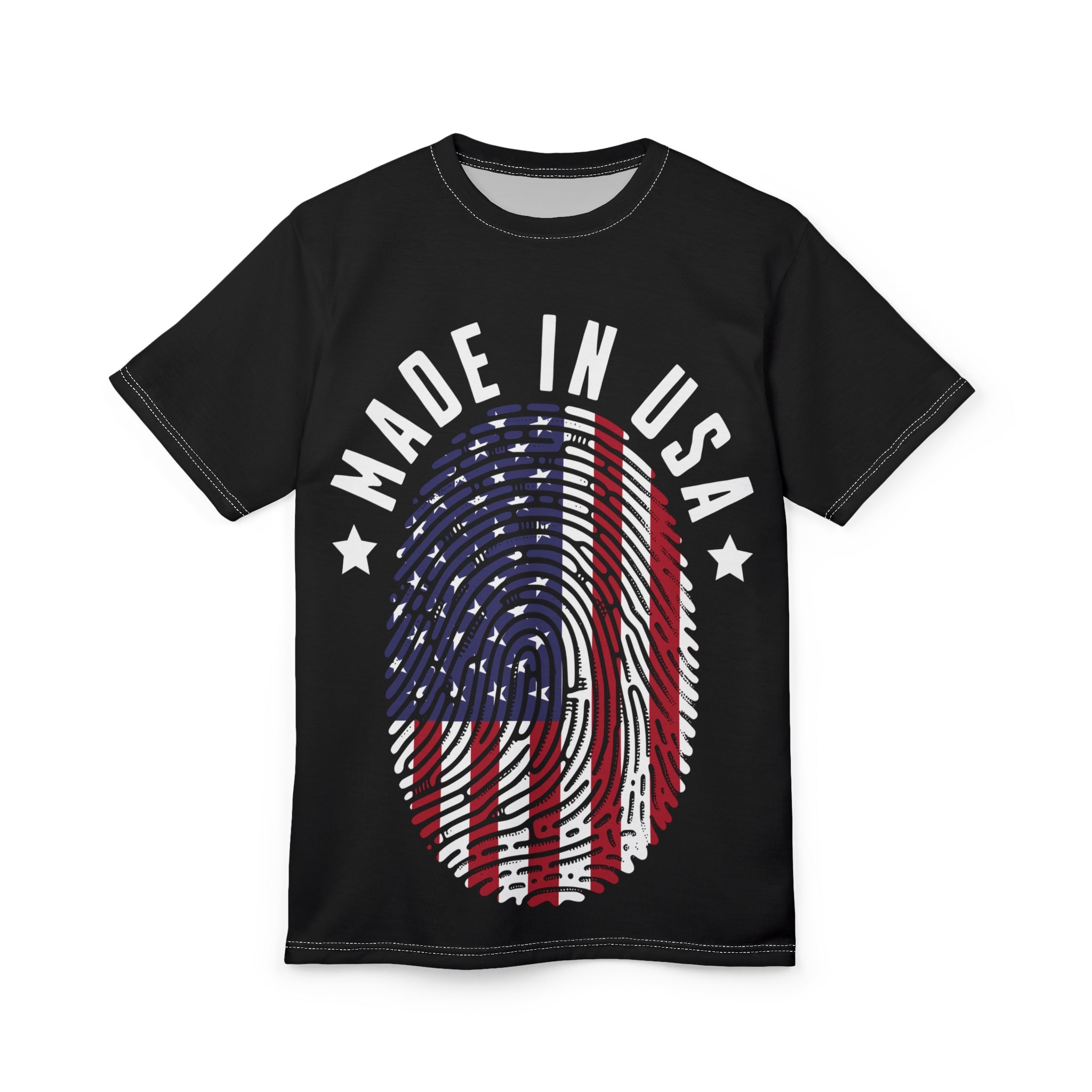 America-Made in USA Fingerprint T-Shirt