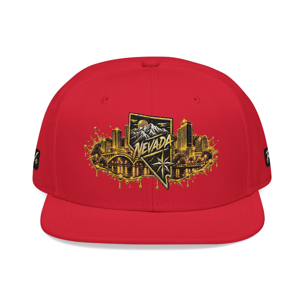 Hat-Embroidered City Gold Snapback Hat