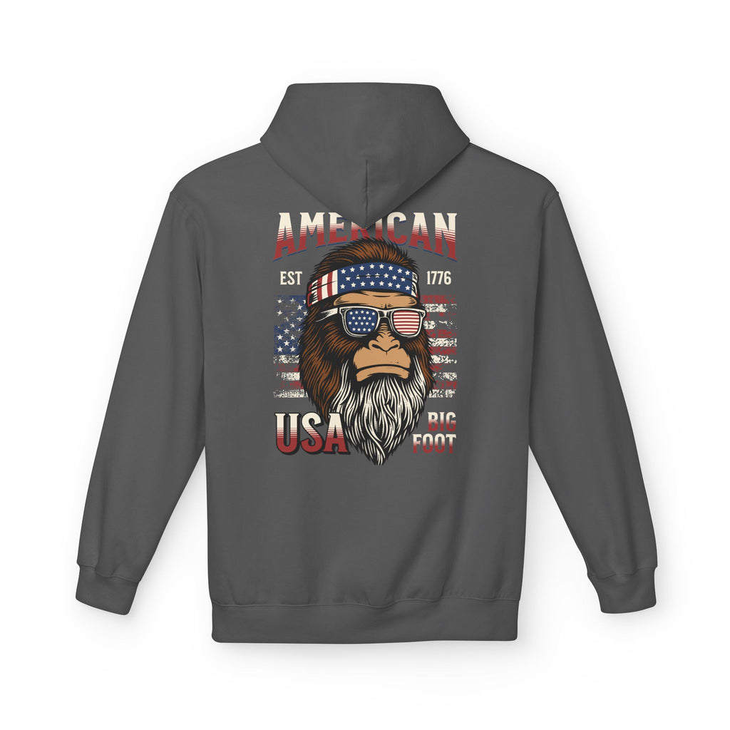 Ant-Hoodie - "God Bless America" Patriotic Ape Graphic USA Hoodie