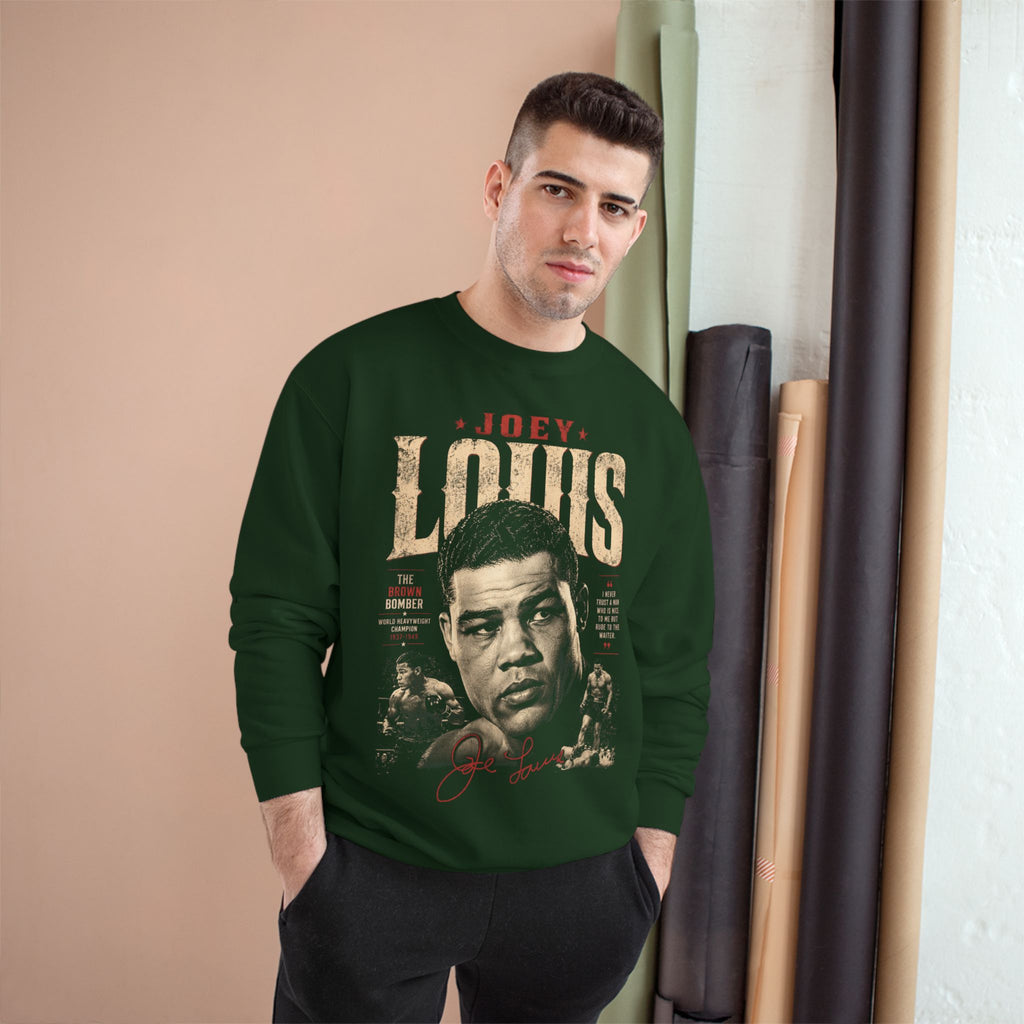 Retro Champion Tribute- Vintage Boxing Legend Graphic Crewneck