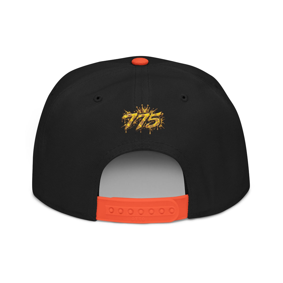 Hat-Embroidered Gold Graffiti Snapback Hat