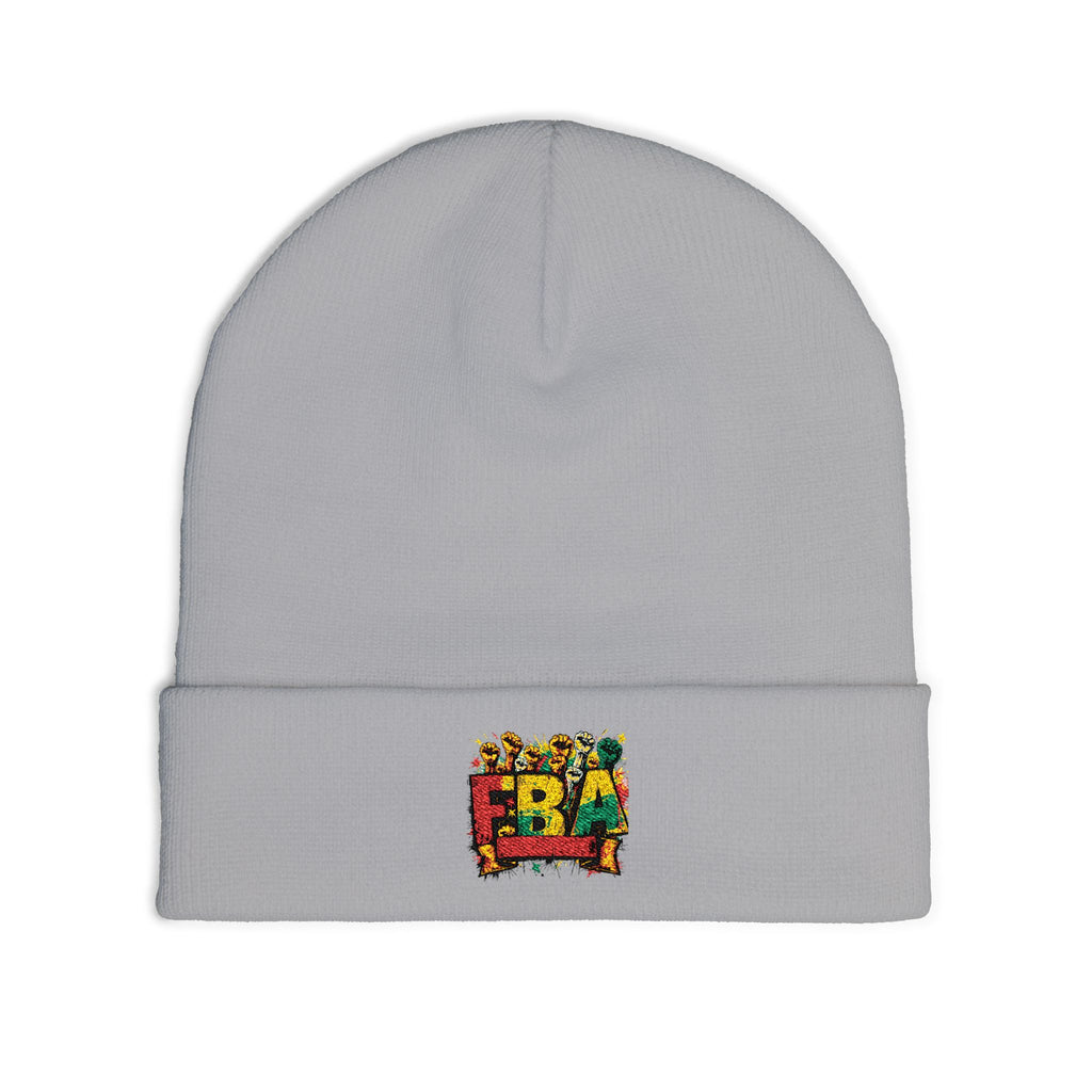 FBA- Fall Leaves Knit Beanie — Cozy Seasonal Winter Hat